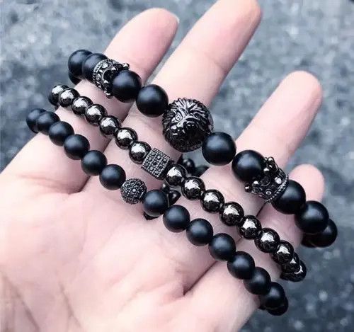 Jewelry Lion Crown Bead Bracelets Size ONE SIZE - 4 Thumbnail