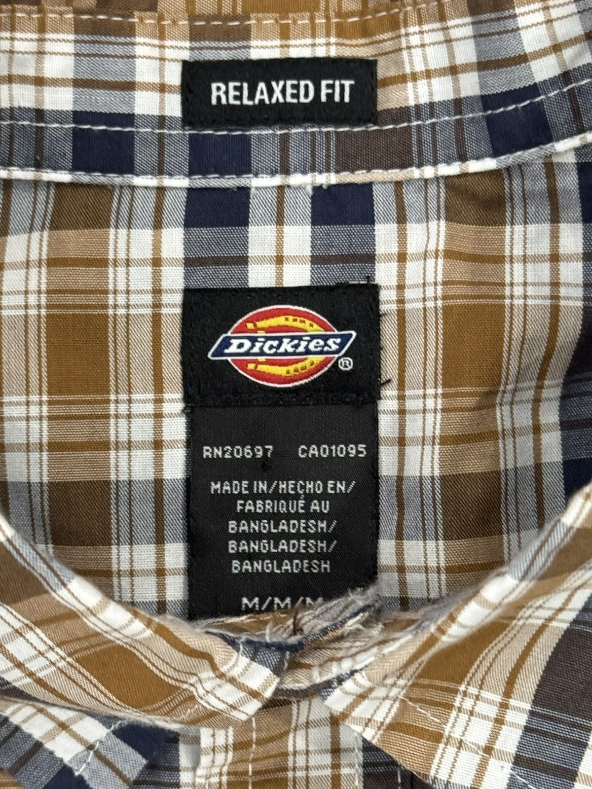 Dickies Dickies Plaid Print Fit Flex S/S Button Down Work Shirt Size US M / EU 48-50 / 2 - 3 Thumbnail
