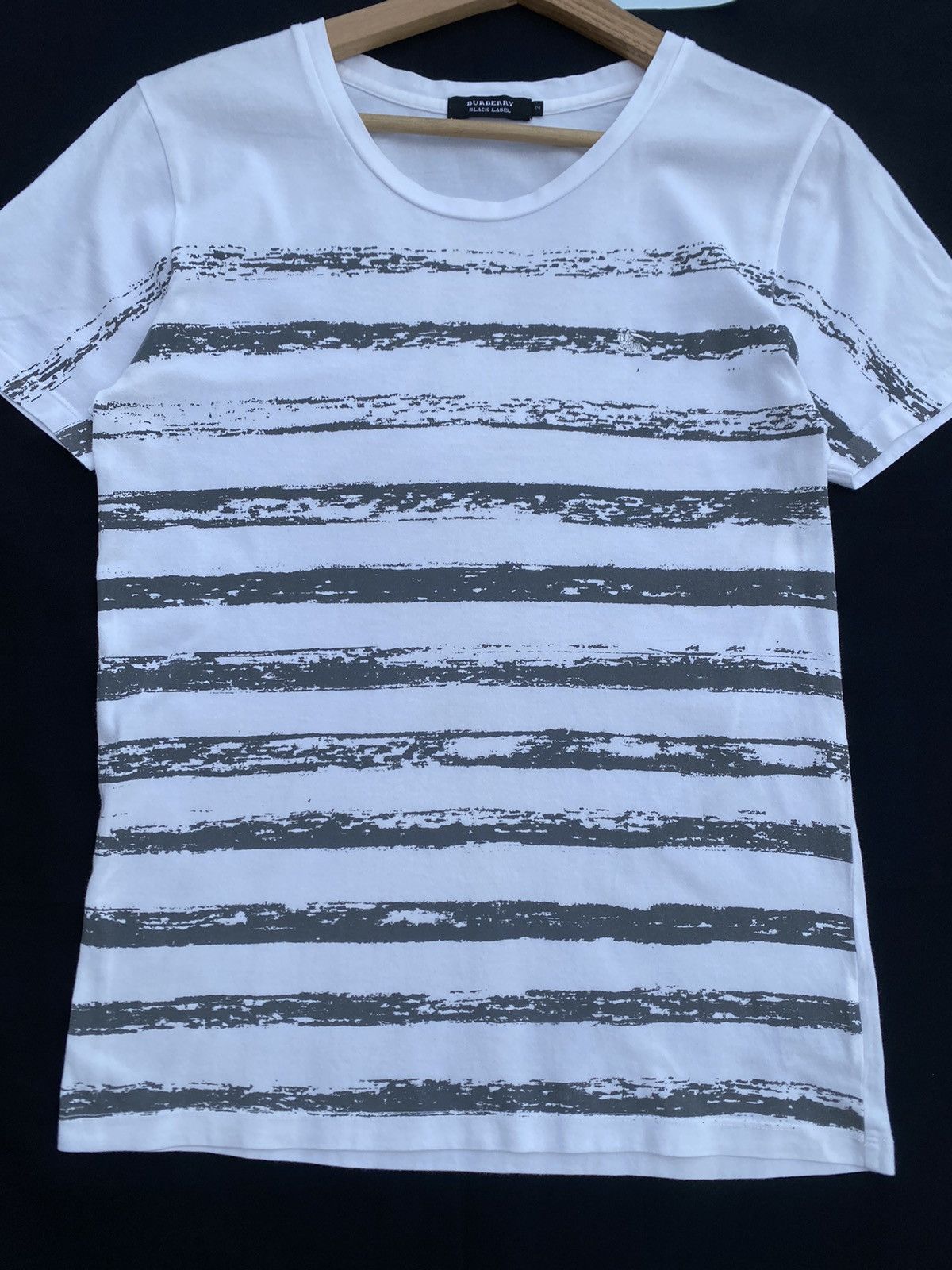 Burberry Vintage Burberry Black Label Stripes Tshirt Size US S / EU 44-46 / 1 - 5 Thumbnail