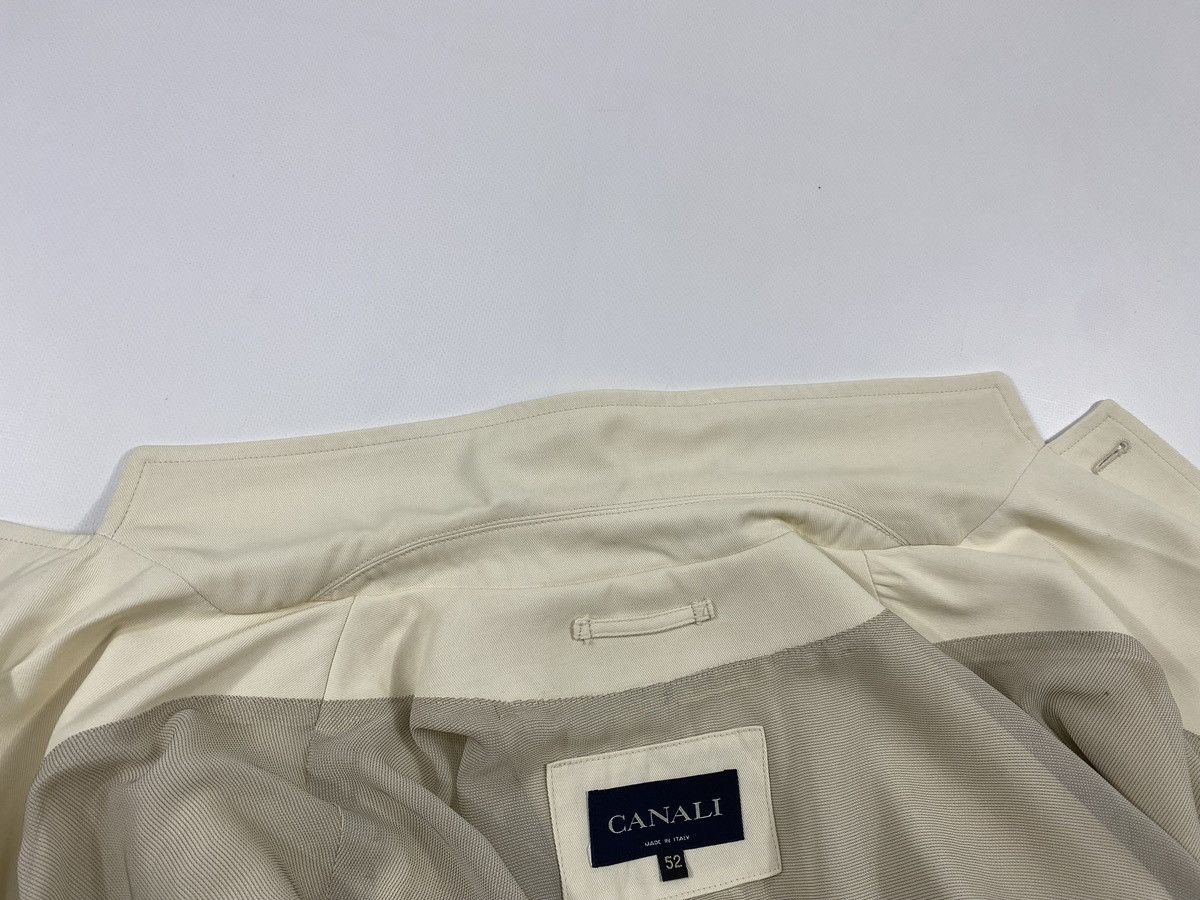 Canali 🔥LASTDROP🔥 Canali Milk Nylon Zip Pocket Blazer Nylon Jacket Size US XL / EU 56 / 4 - 16 Thumbnail