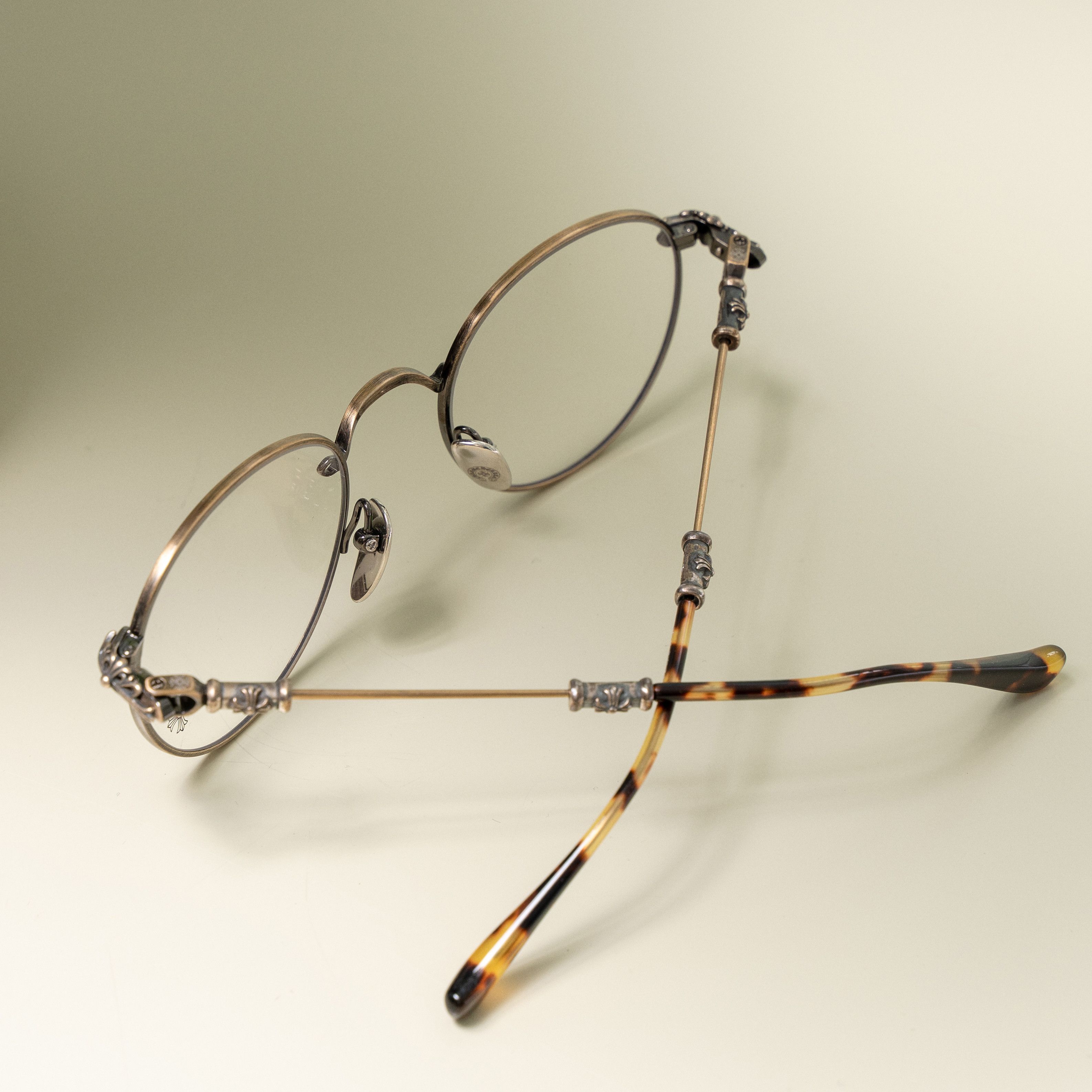 Chrome Hearts CHROME HEARTS Bubba Antique Gold Glasses Size ONE SIZE - 11 Thumbnail