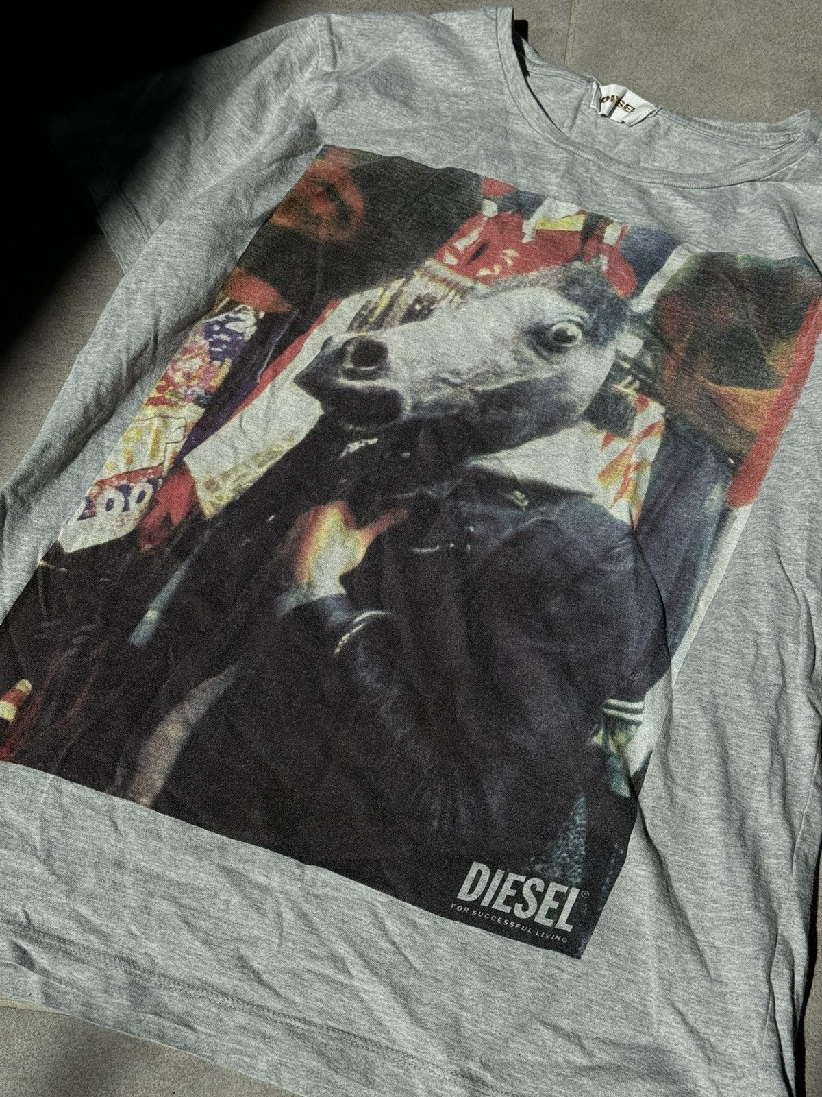 Diesel × Vintage Y2K Diesel man in a horse mask vintage print t-shirt Size US M / EU 48-50 / 2 - 6 Thumbnail
