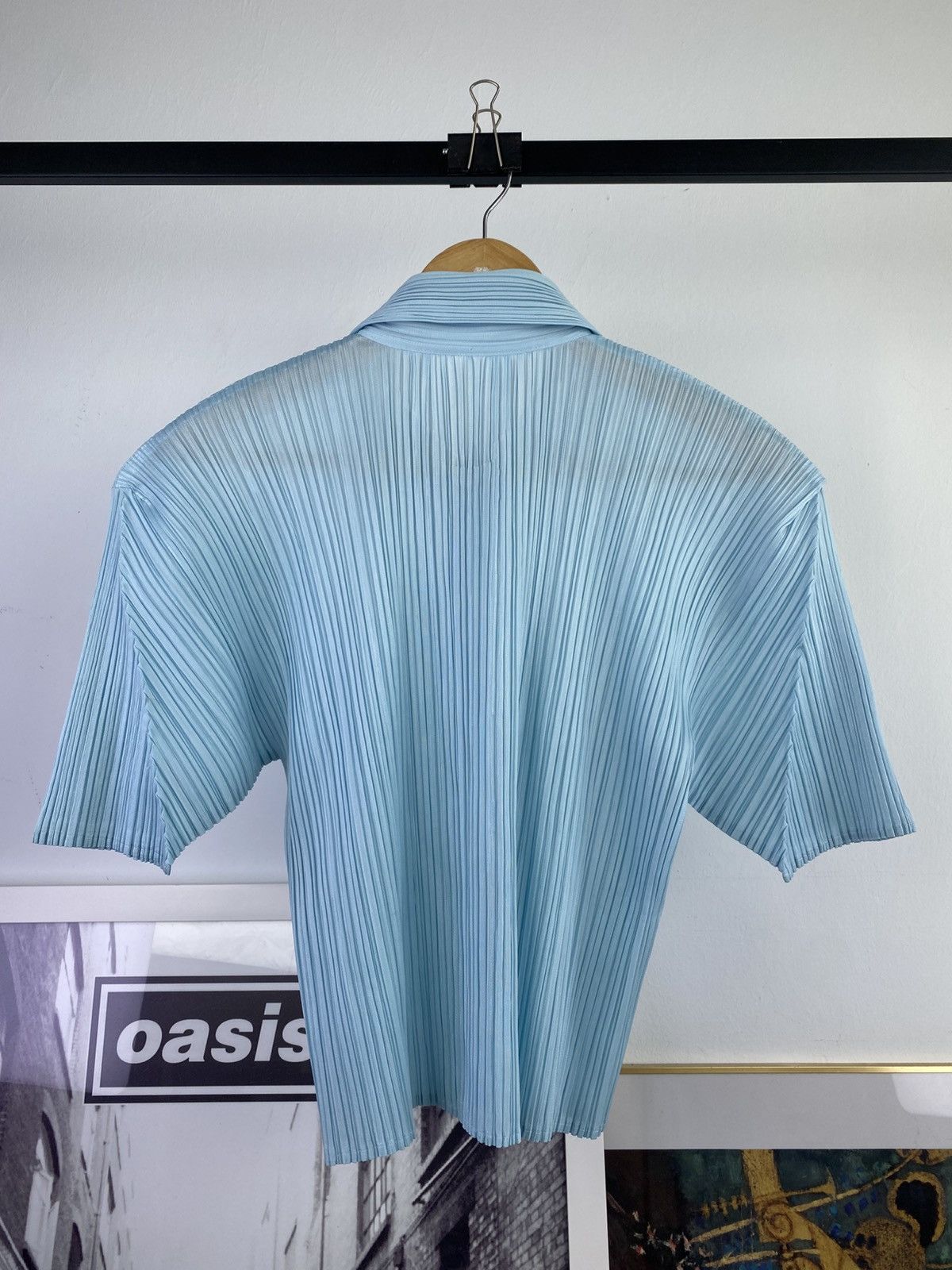 Pleats Please Issey Miyake Issey Miyake Pleats Please Baby Blue Button up Blouson Size US M / EU 48-50 / 2 - 6 Thumbnail