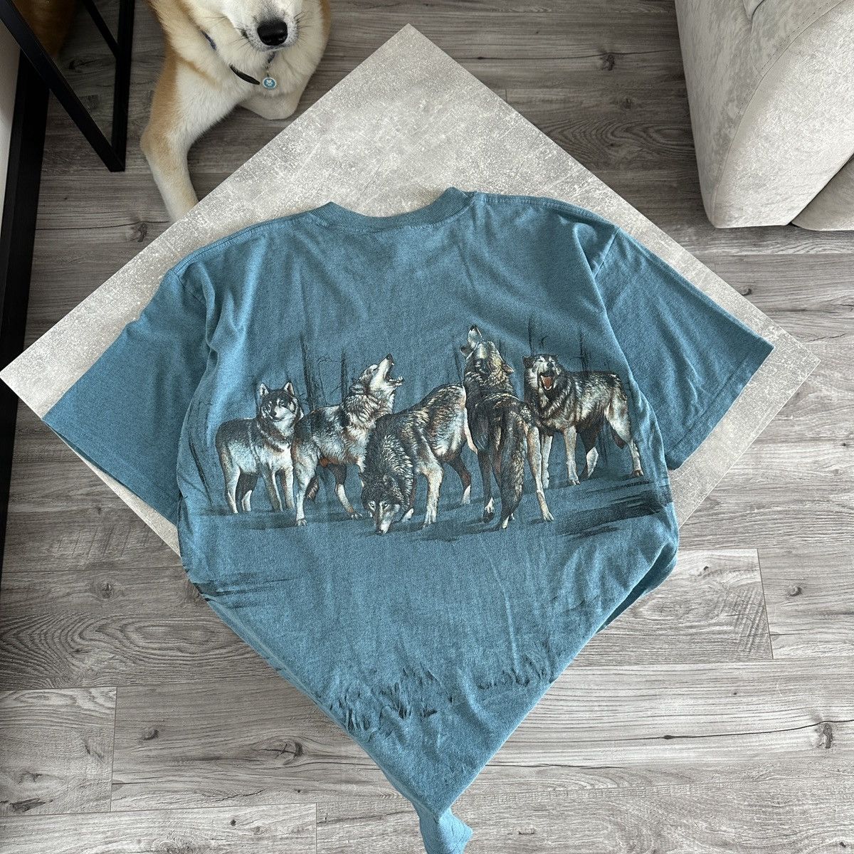 Habitat Vintage 90s Habitat Wolf Pride tee AOP Animals y2k rare og Size US XL / EU 56 / 4 - 3 Thumbnail