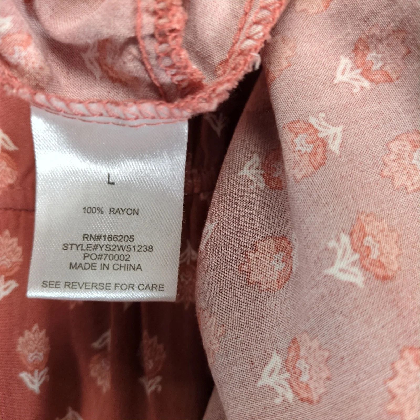 Lucky Brand Lucky Brand Ditsy Floral Tiered Maxi Dress L Elastic Waist Size L / US 10 / IT 46 - 4 Thumbnail