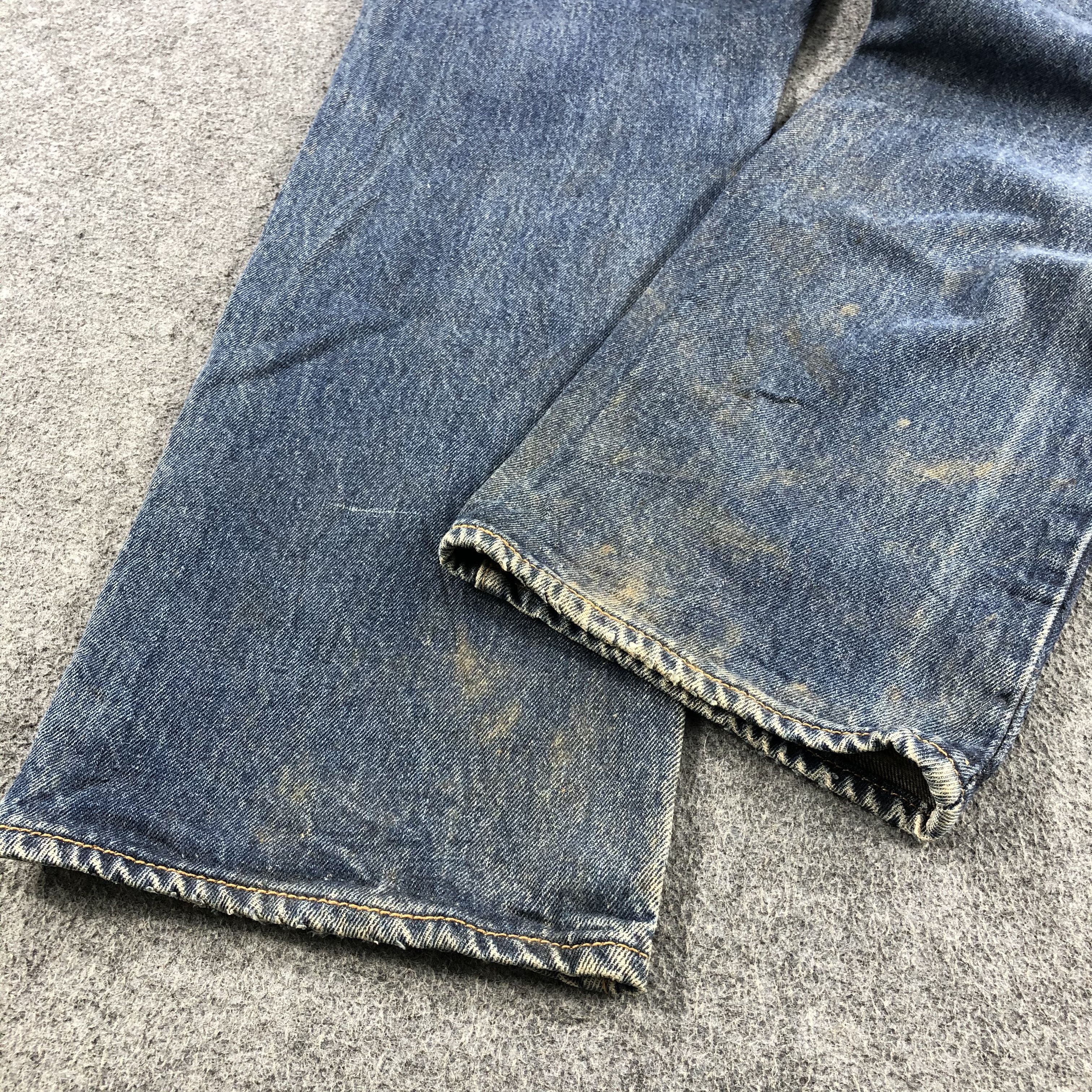 Levi's Vintage Blue Wash Levis 501 Jeans-J2066 Size US 36 / EU 52 - 6 Thumbnail