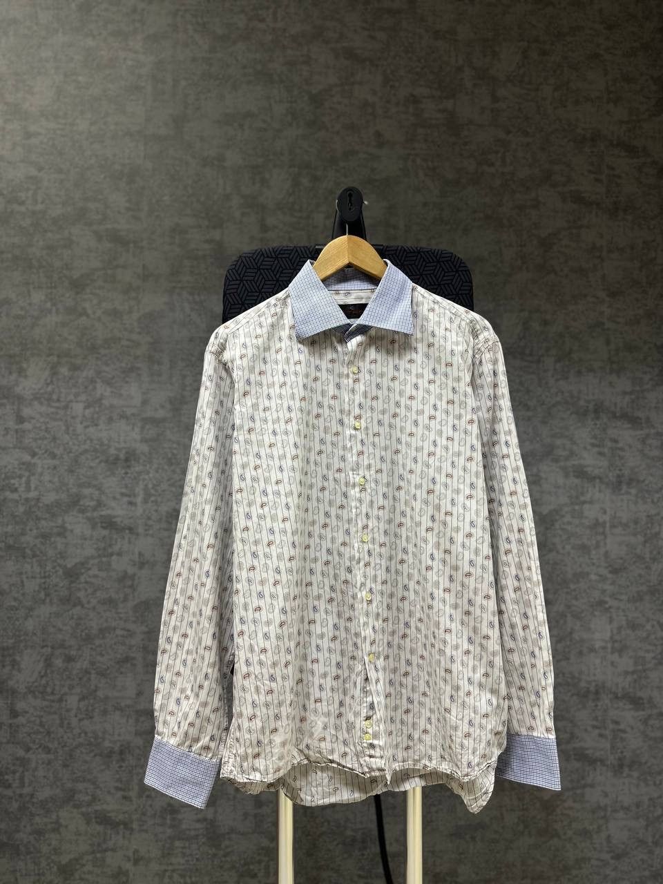 Etro × Vintage Vintage Etro White Men’s Shirt Size US L / EU 52-54 / 3 - 2 Thumbnail