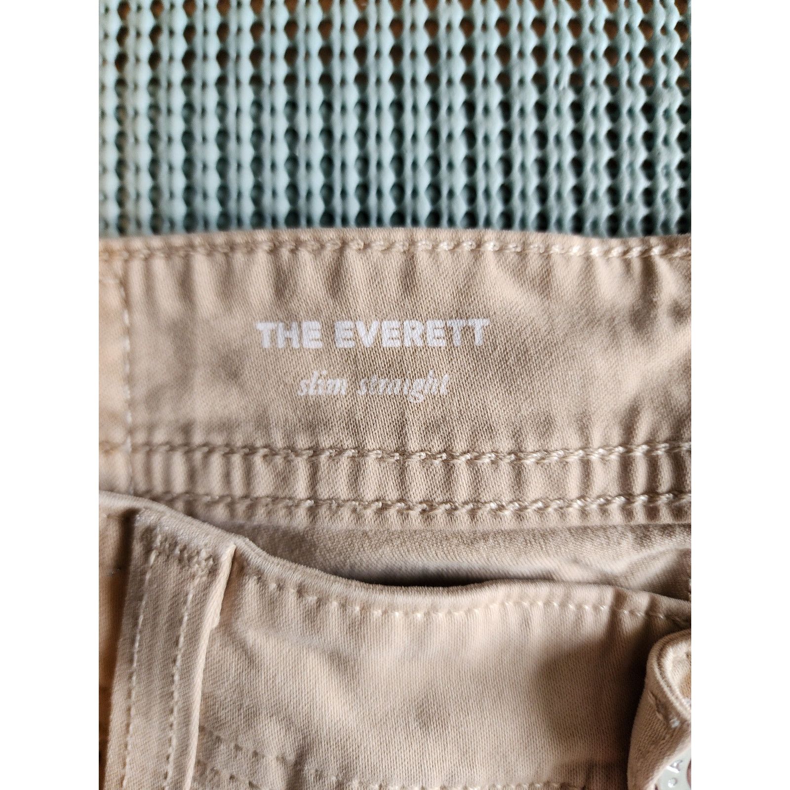 AG Adriano Goldschmied AG Everett Slim Straight Tan Pants 30X32 Size US 30 / EU 46 - 3 Thumbnail