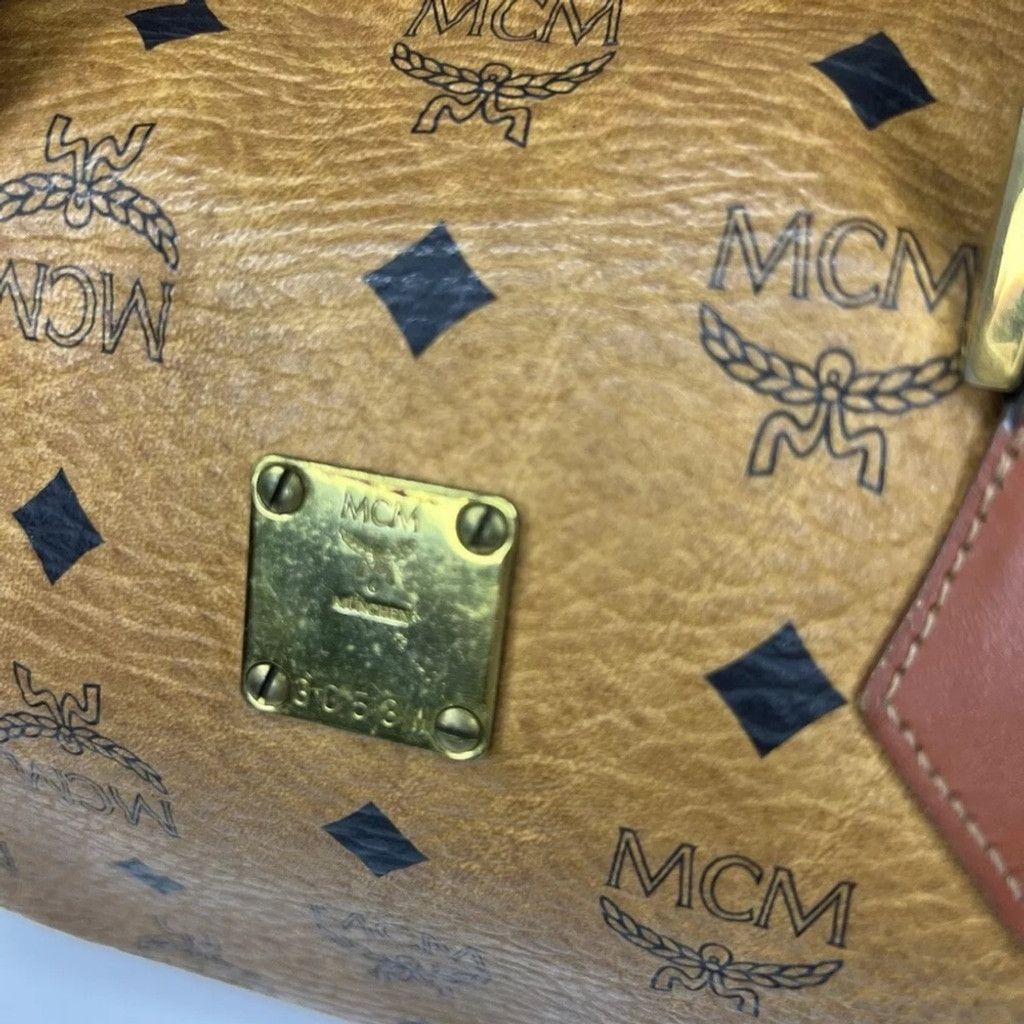 MCM MCM Monogrammed Boston Leather Bag Size ONE SIZE - 6 Thumbnail