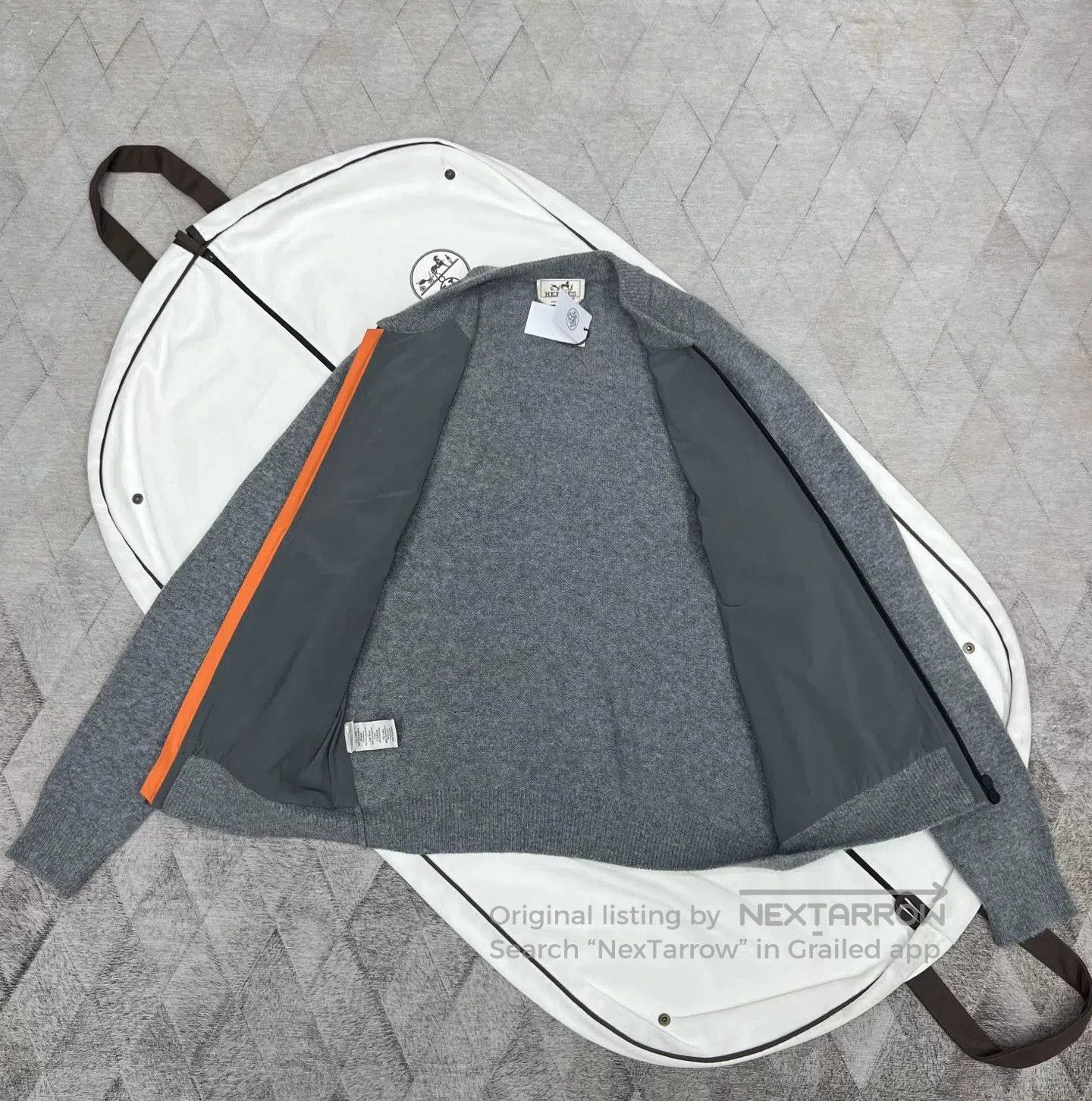 Hermes Hermes Cashmere Paneled Baseball Jacket. Size US S / EU 44-46 / 1 - 6 Thumbnail