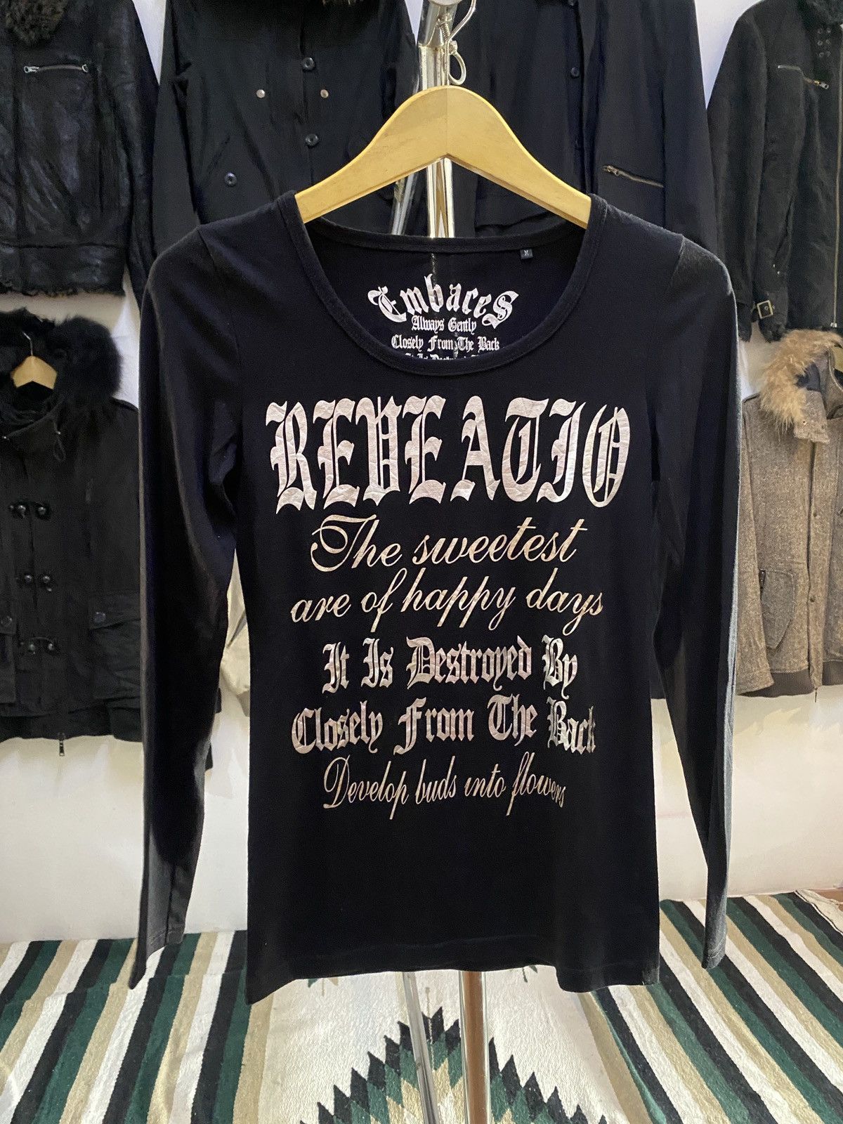 Japanese Brand Japanese Embrace Poem LGB Style Longsleeve Tee M Size US M / EU 48-50 / 2 - 2 Thumbnail