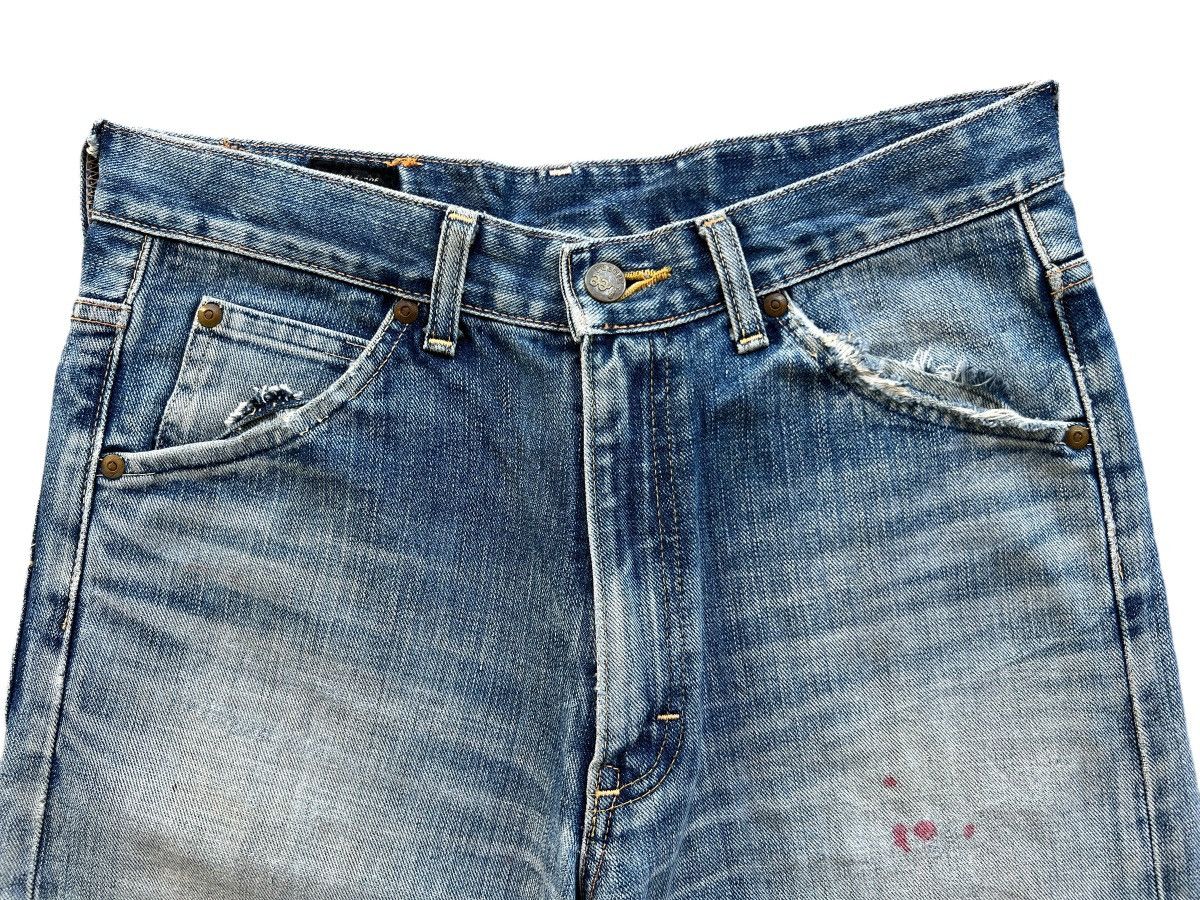 Lee Vintage 90s Lee Rider Distressed Denim Jeans 31x29 Size US 31 - 7 Thumbnail