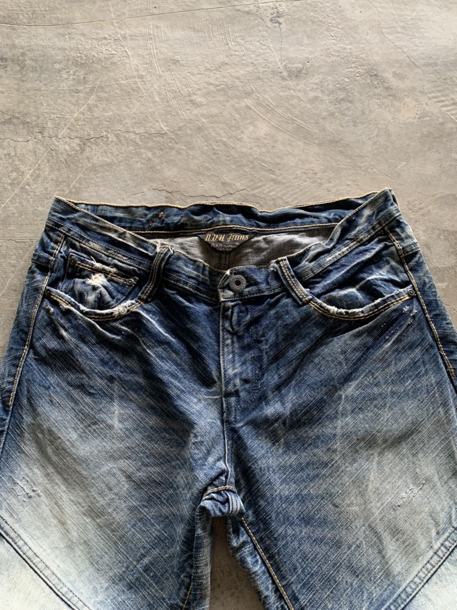 Japanese Brand vintage buckle back jeans sick washed distressed Size US 35 - 2 Thumbnail