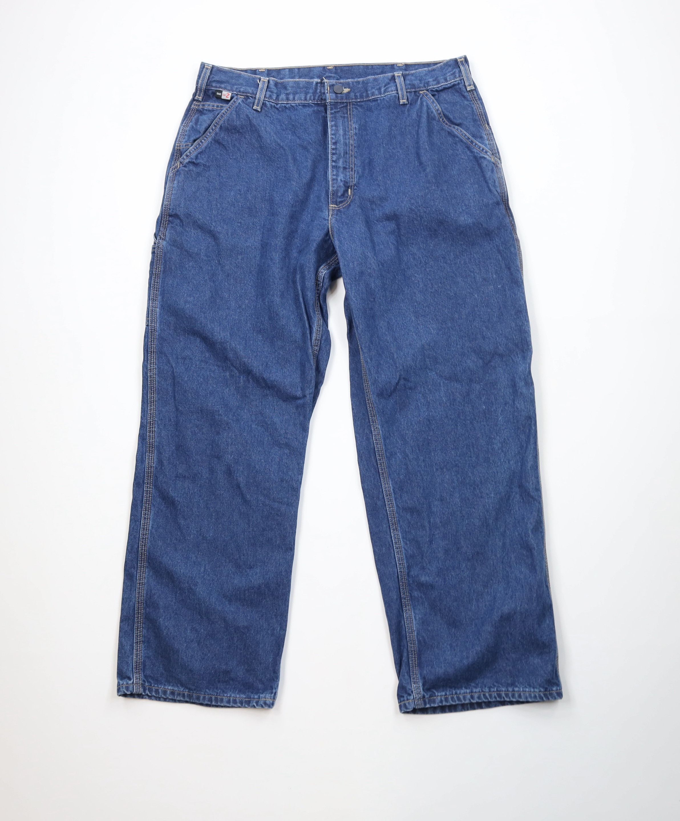 Carhartt Vintage Y2K Carhartt FR Resistant Wide Leg Dungaree Jeans Size 38" / US 16 / IT 52 - 1 Thumbnail