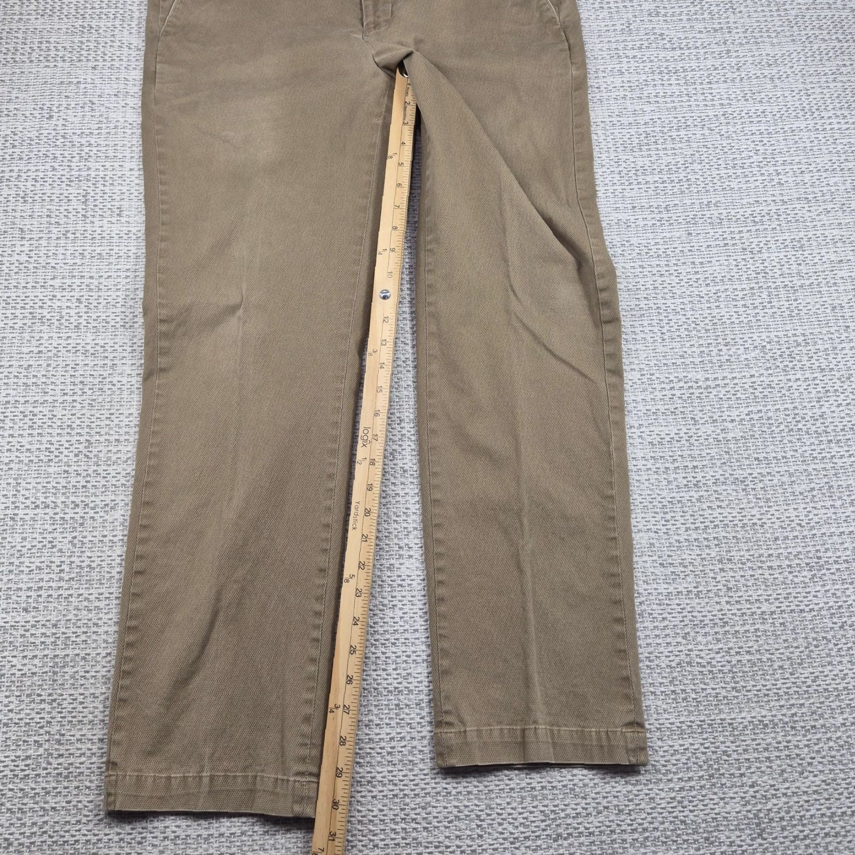 Murano Murano Alex Fit Pants Mens 38x32 Beige Textured Chino Stretch Casual Comfort Size US 38 / EU 54 - 7 Thumbnail
