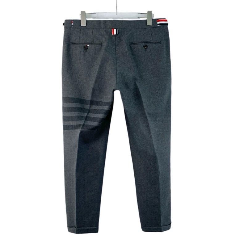 Thom Browne Thom browne Size 3 Gray classic four-bar wool casual suit Size US 29 - 2 Thumbnail