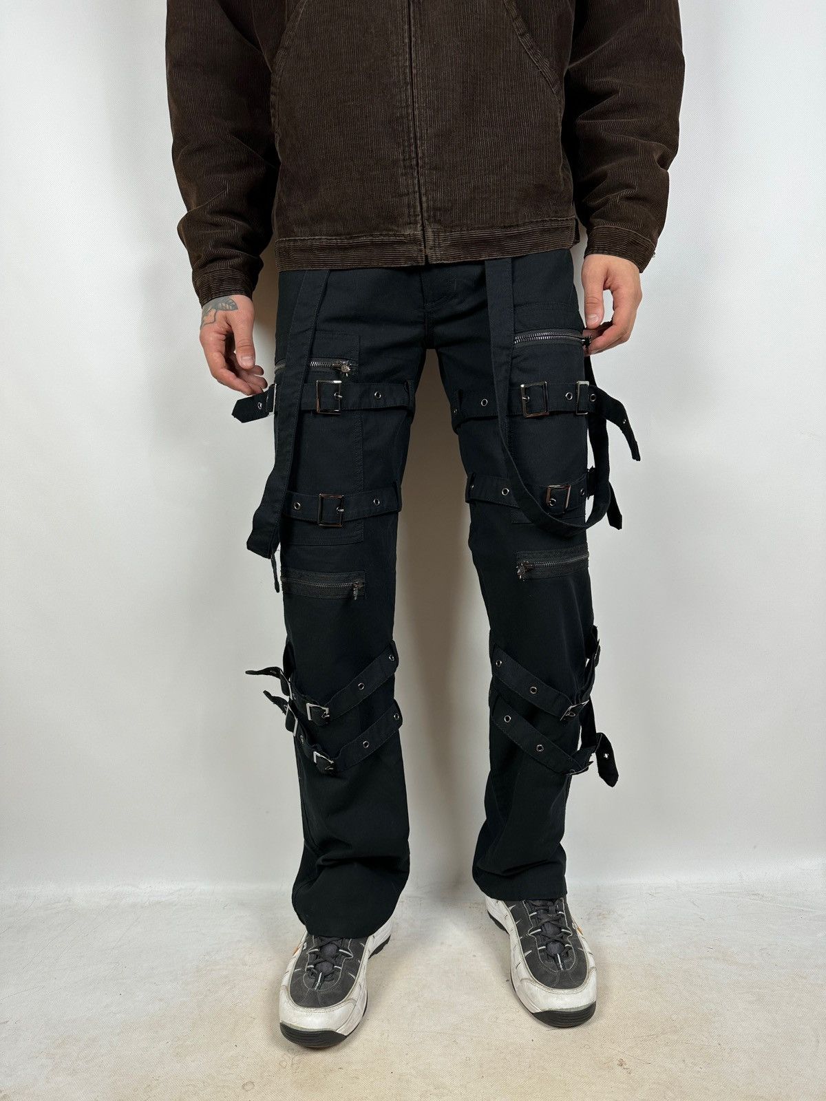 Queen Of Darkness Avant Garde Punk Goth Bondage Cargo Pants