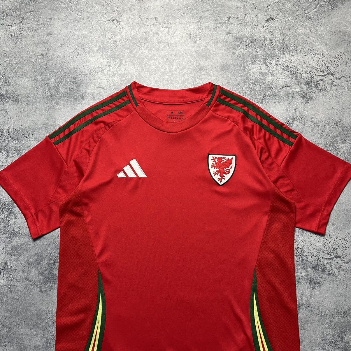 Adidas Adidas Wales 2024/2025 Home Soccer Jersey Football Blokecore Size US M / EU 48-50 / 2 - 2 Thumbnail