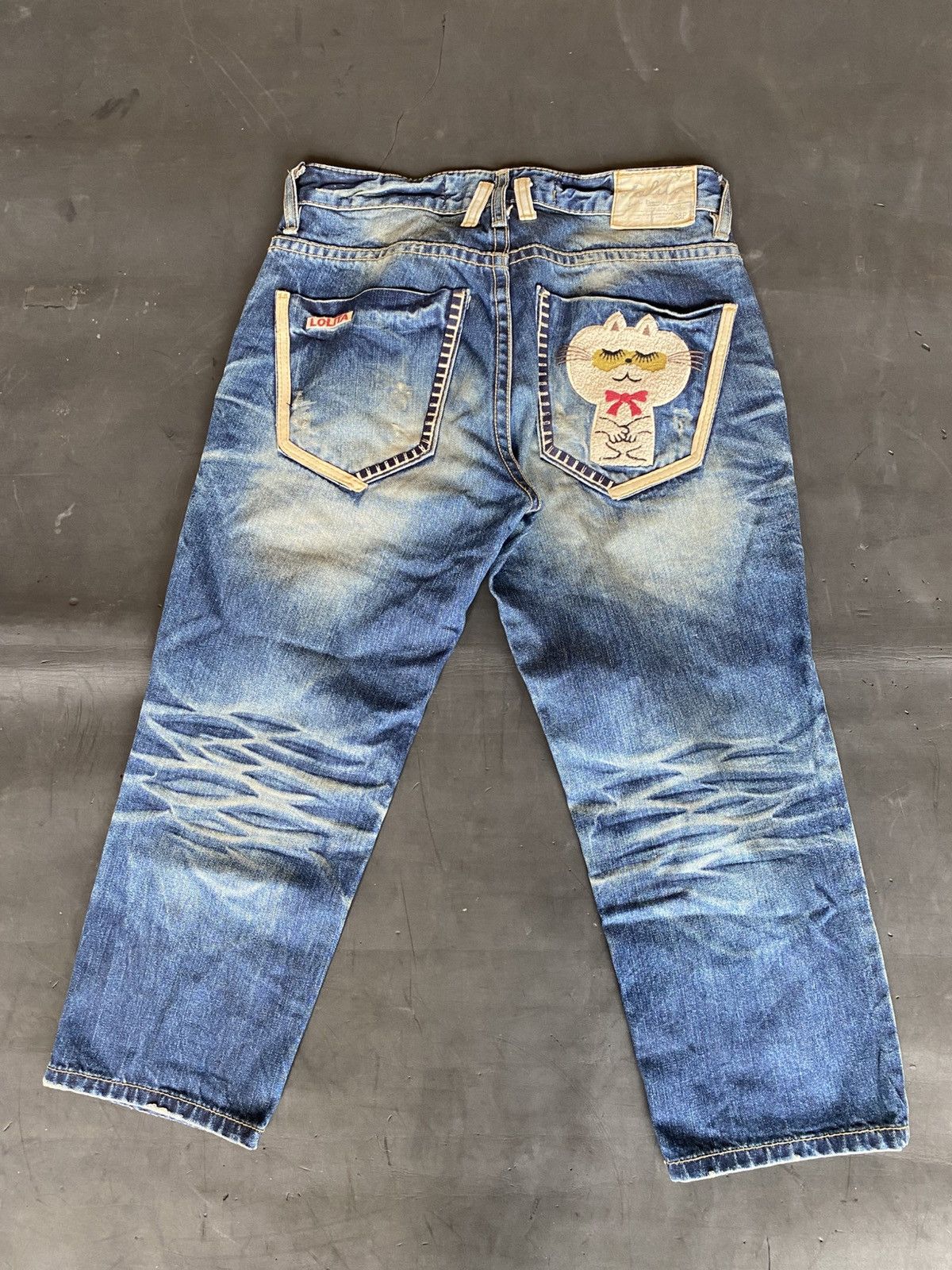 If Six Was Nine 💸BINDINGOFFER💸Lolita x Yoshimoto Nara cat 3/4 Denim Size US 30 / EU 46 - 1 Thumbnail