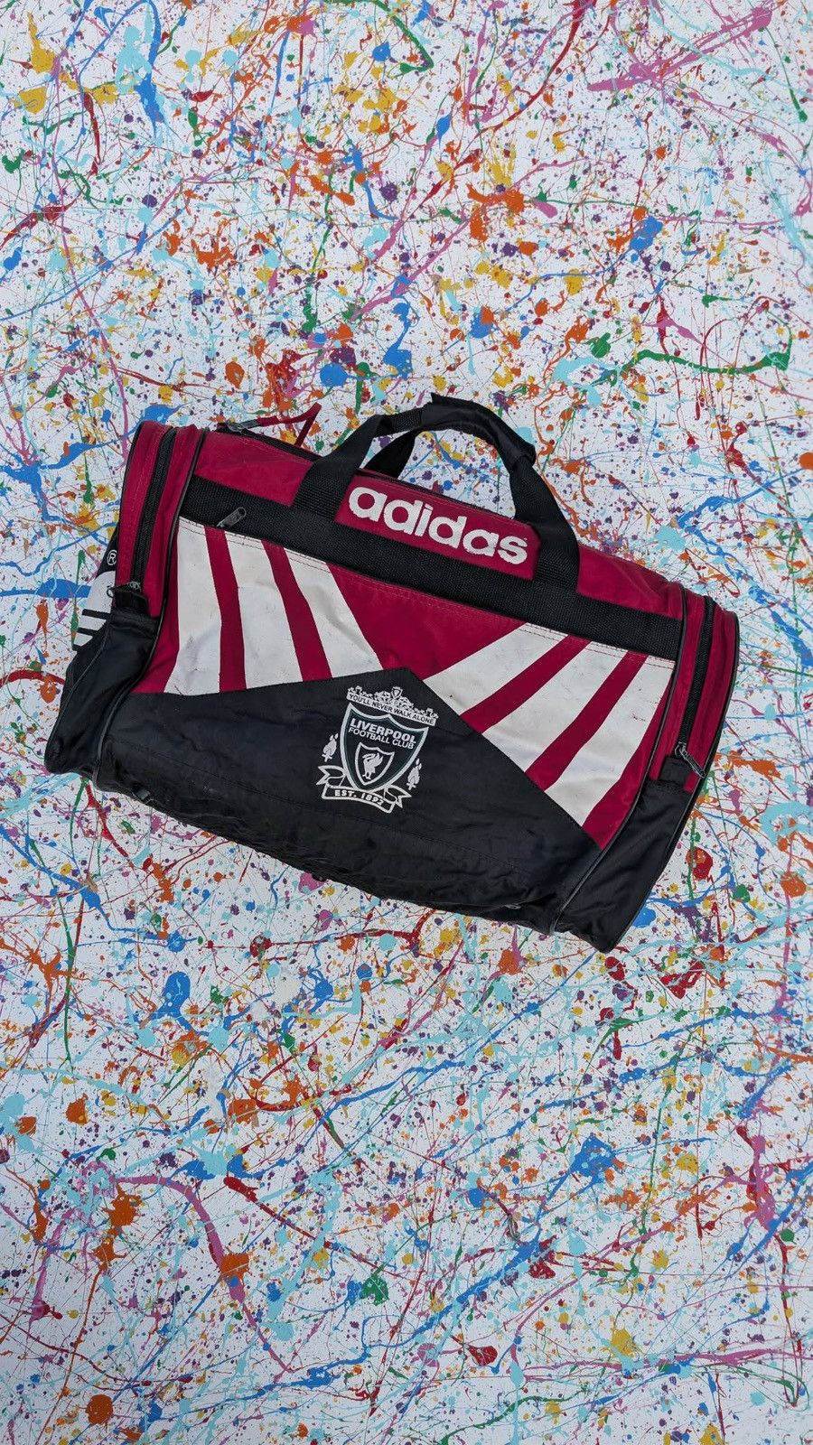Adidas vintage Liverpool Adidas duffel holdall bag gym football 90s Size ONE SIZE - 1 Thumbnail