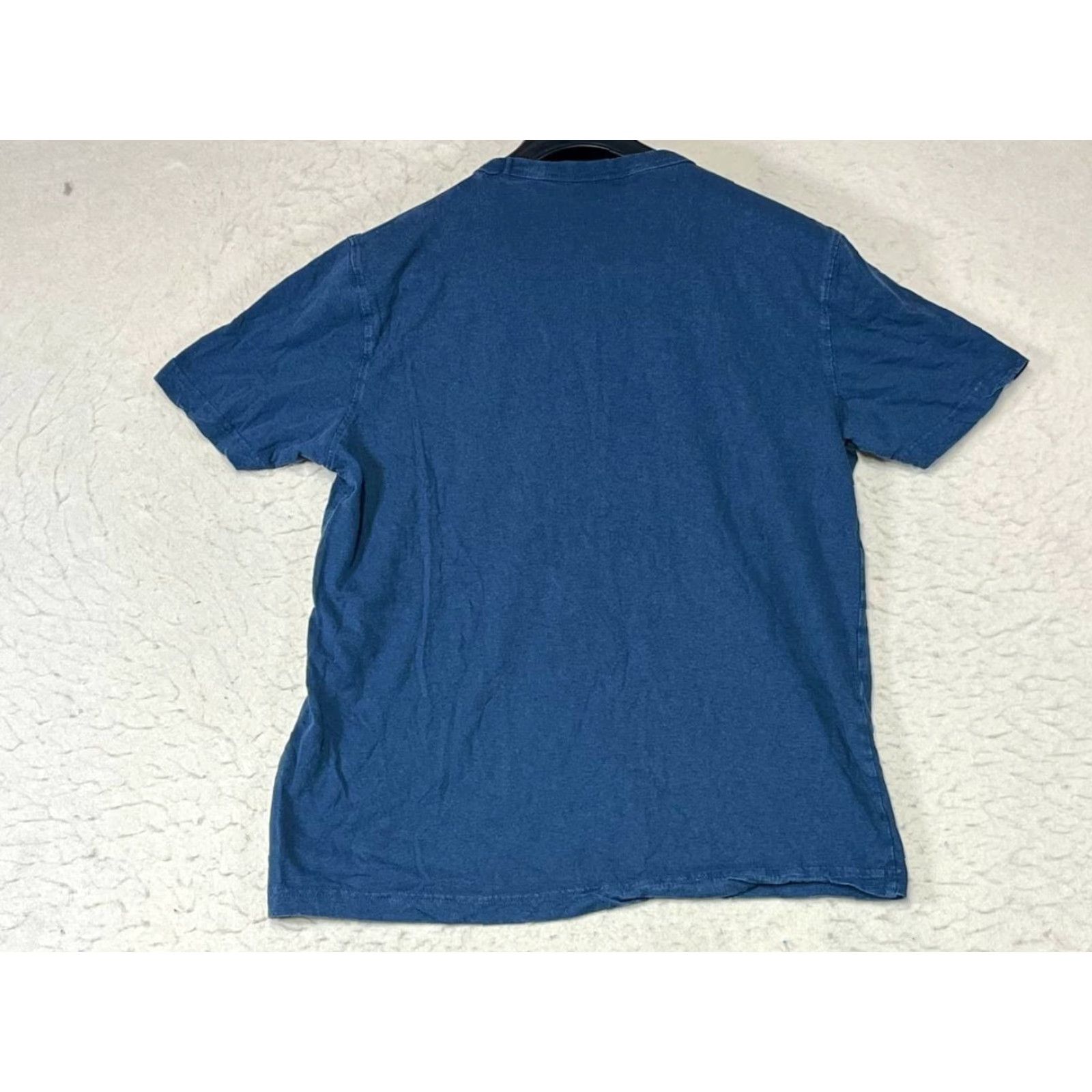 Vintage Frank & Oak Mens Slim Fit Short Sleeve Basic T-Shirt Blue Medium Size US M / EU 48-50 / 2 - 2 Thumbnail