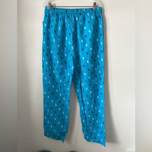 U.S. Polo Assn. U.S Polo Assn Blue Plaid Elastic Drawstring Pyjama Pants Size US 33 - 2 Thumbnail