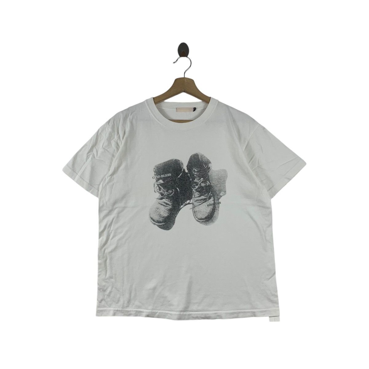 Vintage Vintage UNAITAS JAPAN DESIGNER God Bless Tee Shirt Top Size US M / EU 48-50 / 2 - 1 Thumbnail