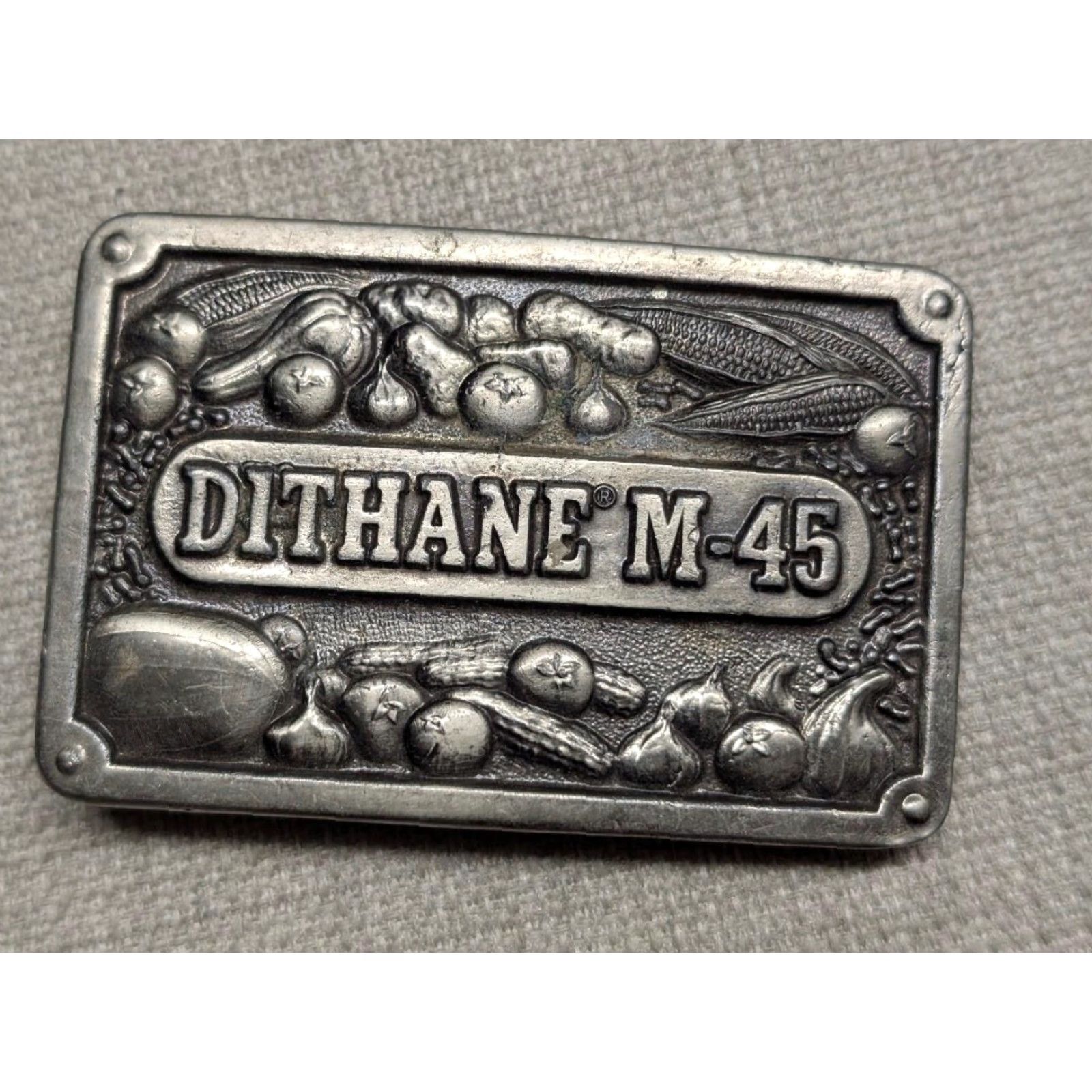 Vintage VINTAGE FARMING belt buckle CROPS western FARMER cowboy BRASS rohm haas 1970s Size ONE SIZE - 5 Thumbnail