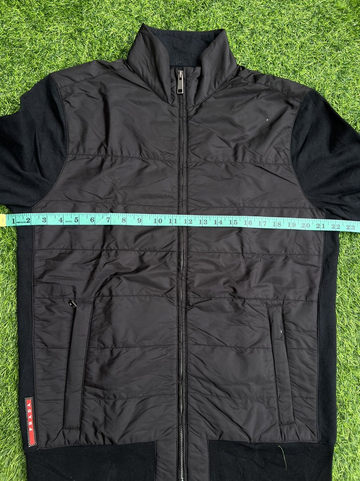 Prada Prada Black Quilted Hybrid Bomber Jacket – Size L Size US L / EU 52-54 / 3 - 6 Thumbnail