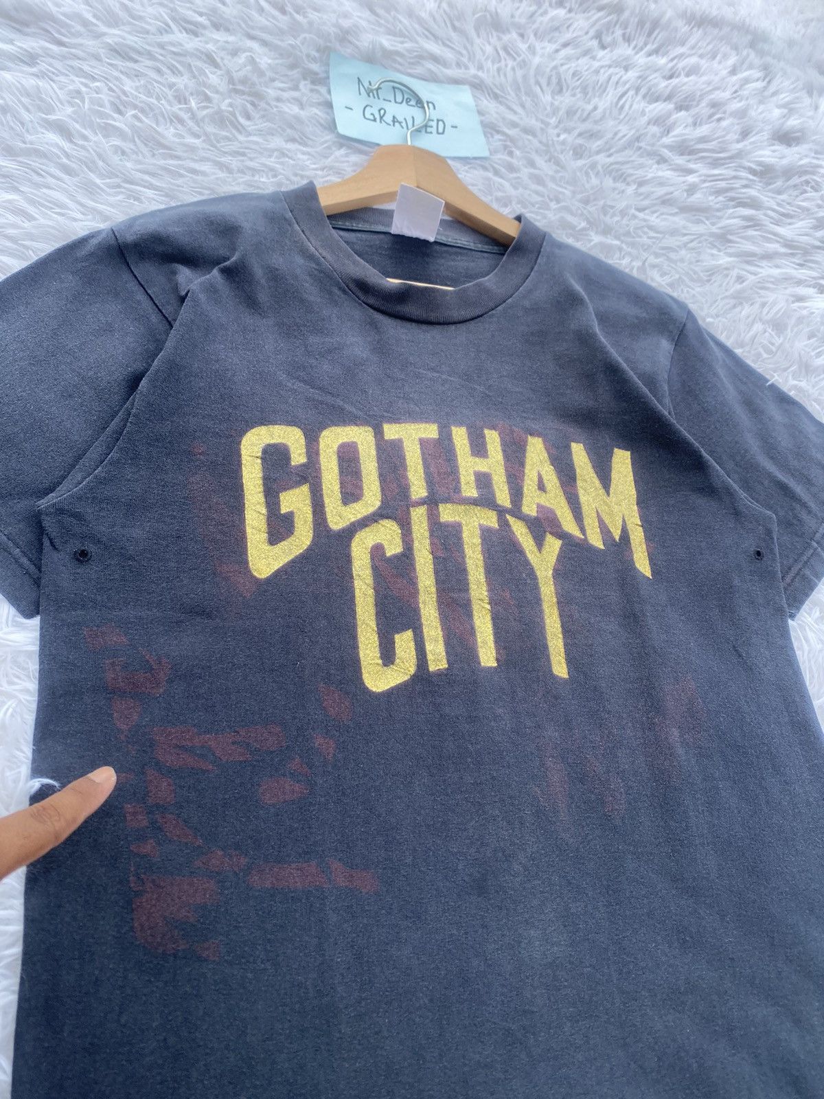 Japanese Brand Rare Vintage Gotham City Inspired Number (N)ine Tshirt Size US S / EU 44-46 / 1 - 9 Thumbnail