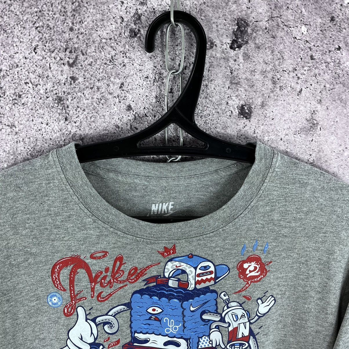 Nike × Vintage Nike T-Shirt Just Do It Air Max Big Logo Y2K Grey Size L Size US L / EU 52-54 / 3 - 7 Thumbnail