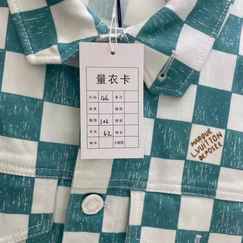 Louis Vuitton louis vuitton Green checkerboard jacket 2501-Nextarrow Size US S / EU 44-46 / 1 - 4 Thumbnail
