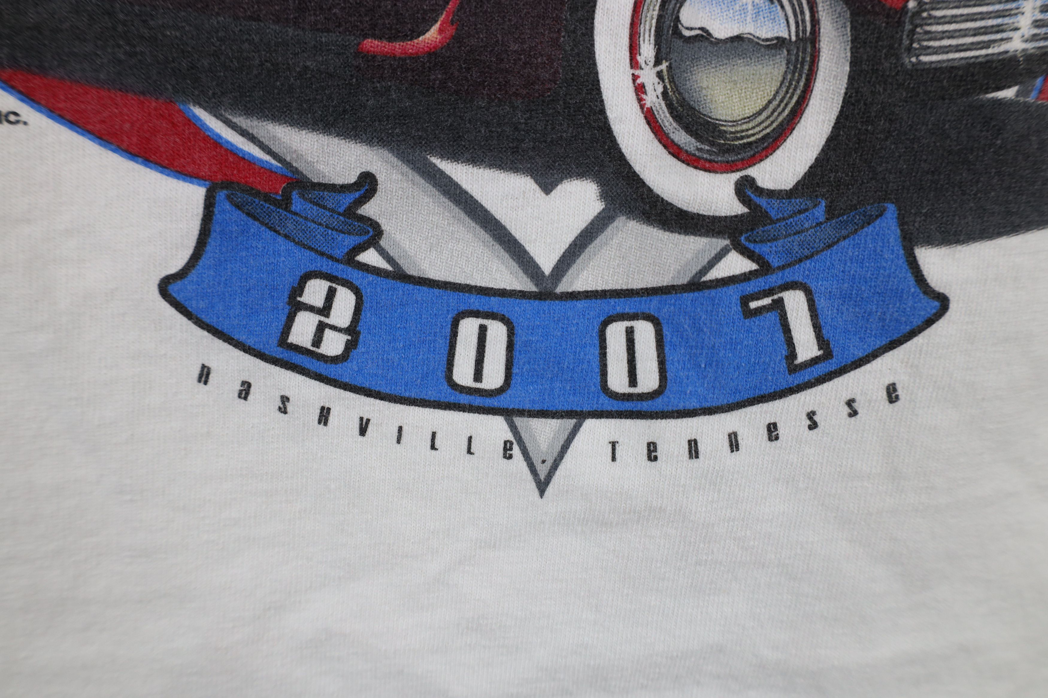 Vintage Vintage Y2K 2007 Nashville Nationals Hot Rod Car T-Shirt Size US L / EU 52-54 / 3 - 6 Thumbnail
