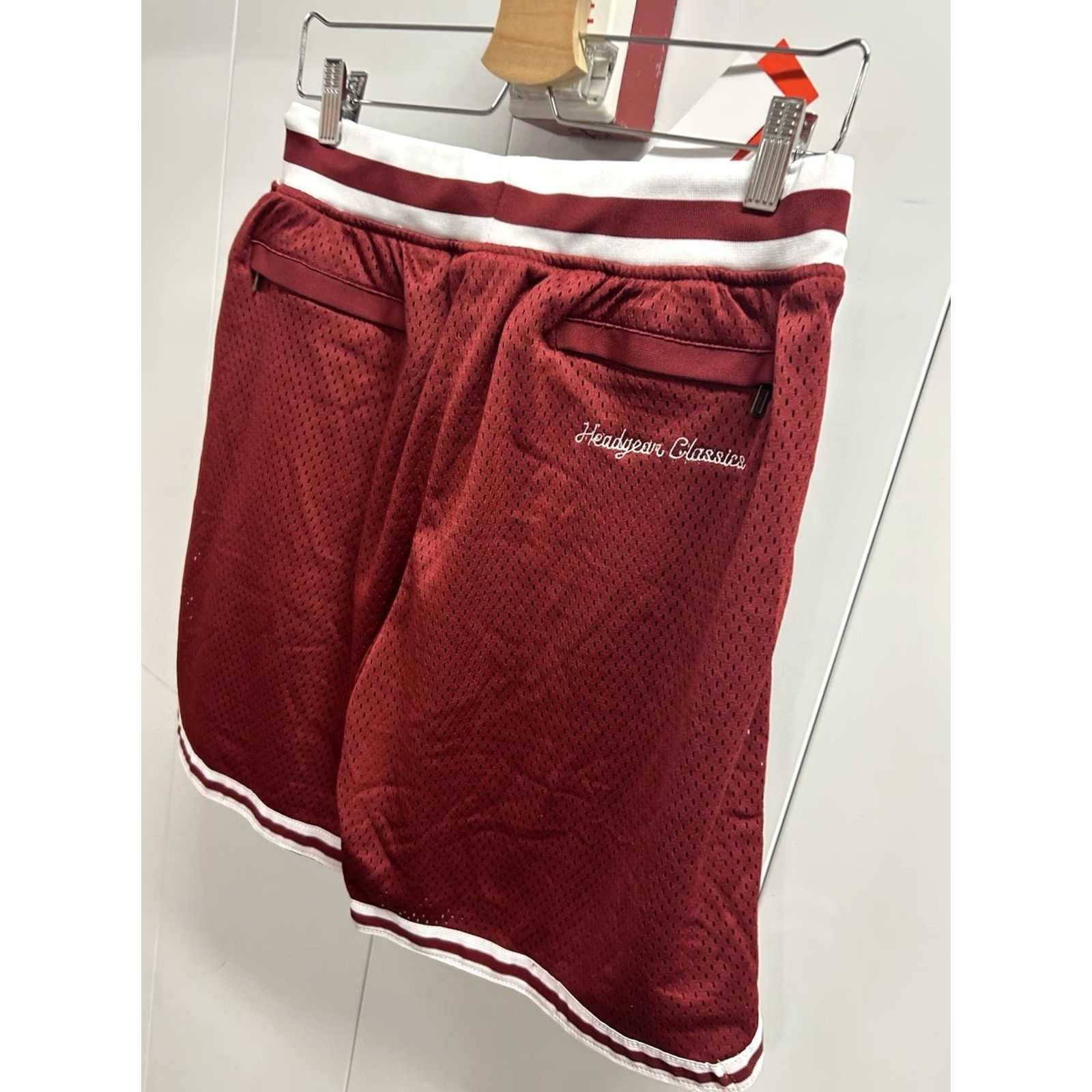 Vintage Headgear Classics Basketball Short Men S Red Solid Drawstring Logo Mid Rise 10-12in Classic 33 Kobe Bryant Summer School Sports Shirt? Size US 29 - 5 Thumbnail