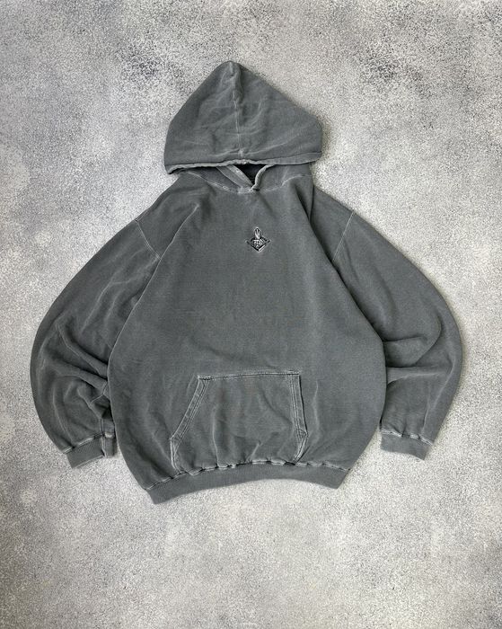 Vintage Vintage No Fear Gradient Oversize Akimbo Style Baggy Hoodie ...