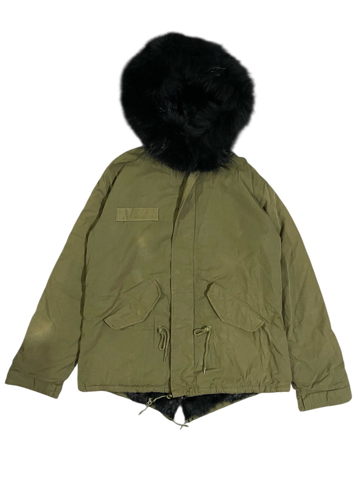 MR & MRS ITALY Army Parka Racoon Fur Jacket