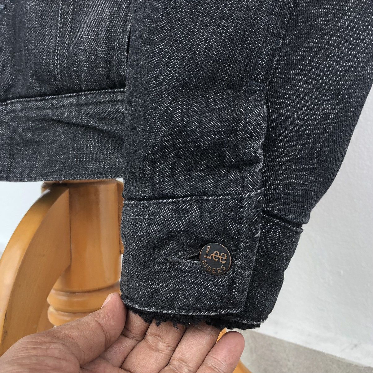 Lee Lee Storm Rider Lined Sherpa Denim Jacket Size US L / EU 52-54 / 3 - 12 Thumbnail