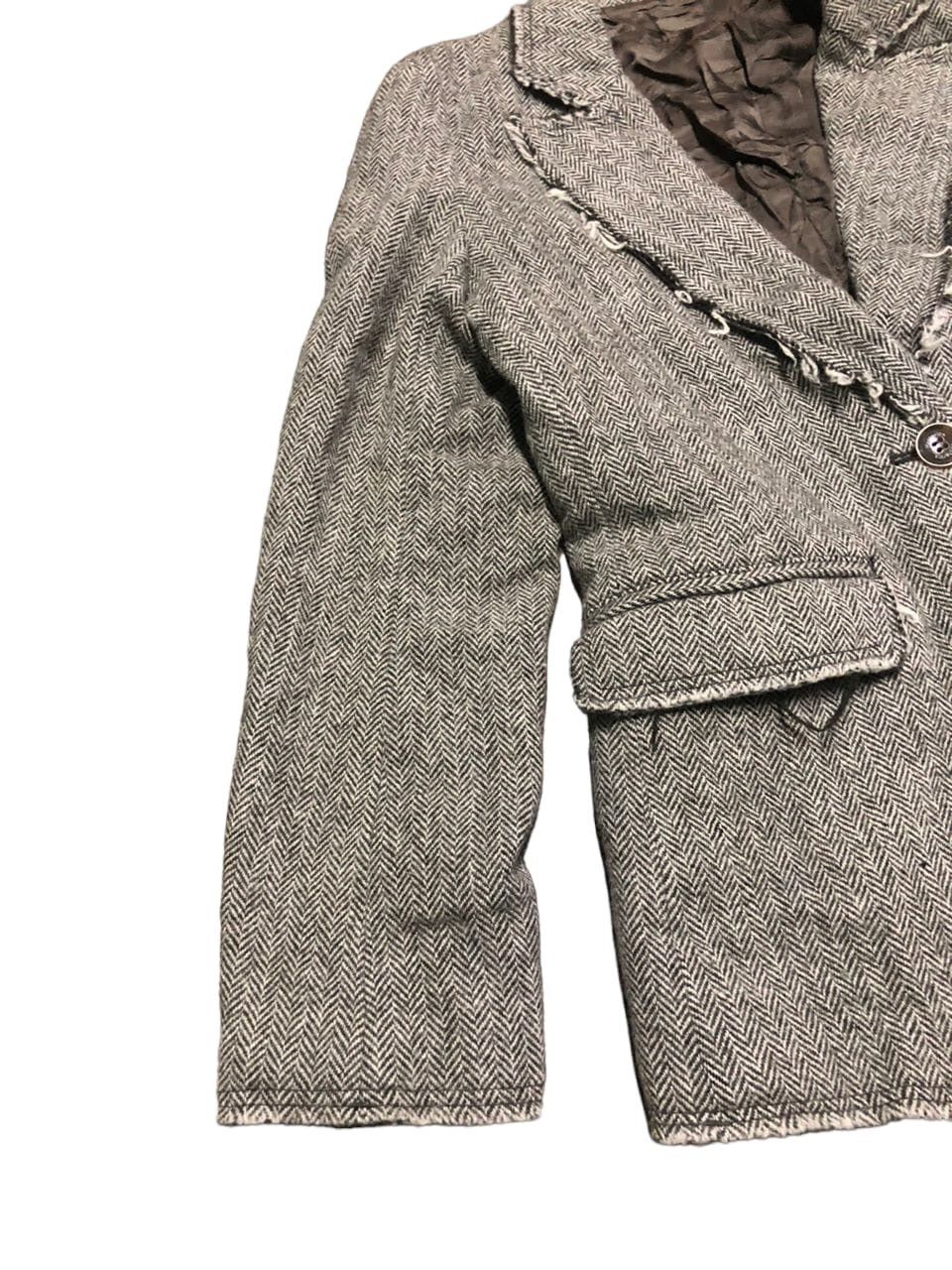 Hysteric Glamour Hysterics Glamour Tweed Wool Blazer Jacket distressed Style Size S / US 4 / IT 40 - 9 Thumbnail