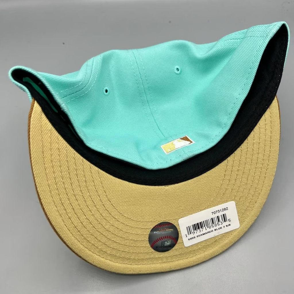 New Era Seattle Mariners Hat Men 7 5/8 59Fifty New Era Fitted Cap Size ONE SIZE - 7 Thumbnail