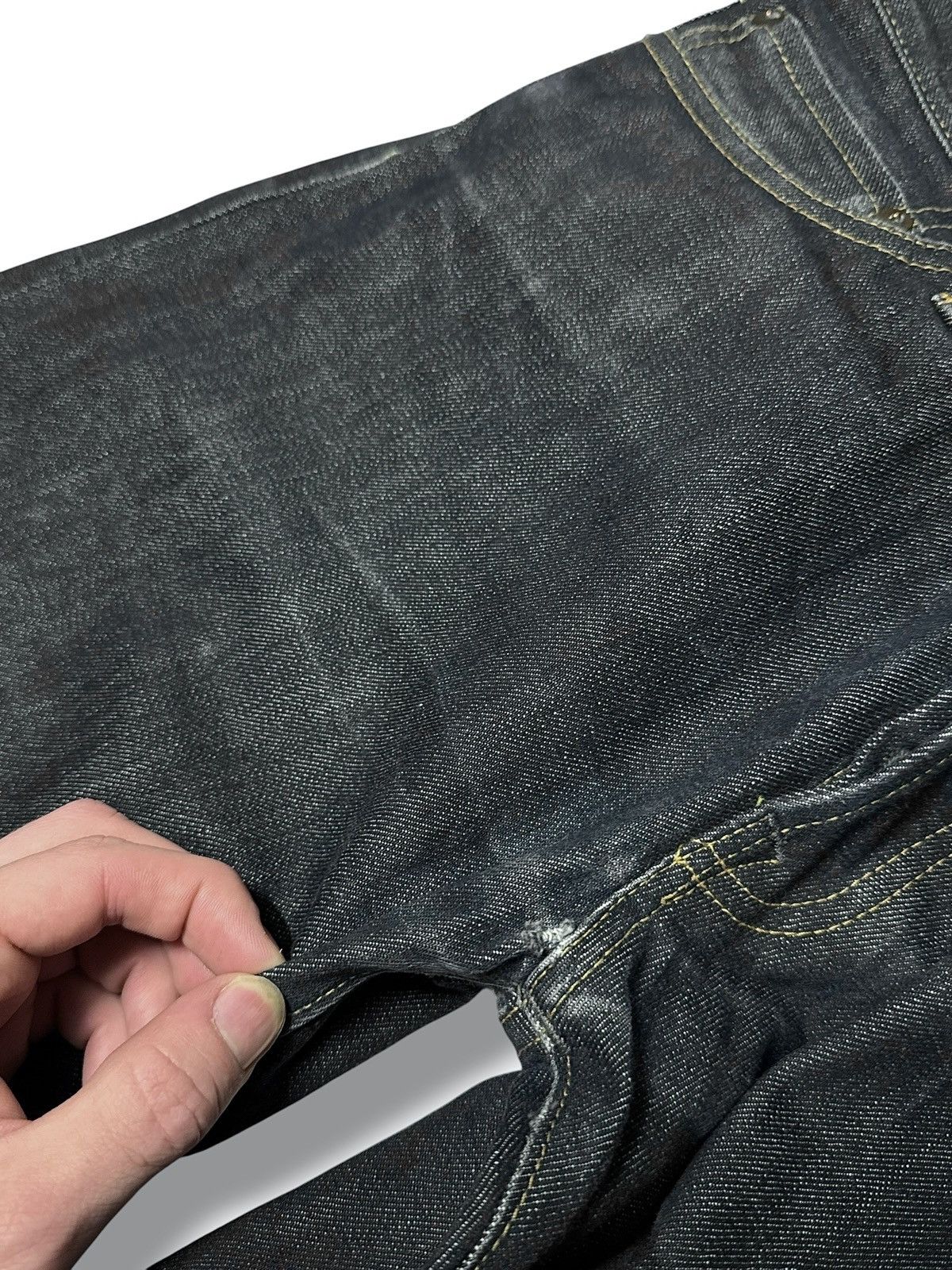Tellason Tellason Japan Selvage Elgin White Oak Cone Denim Pants Size US 31 - 16 Thumbnail