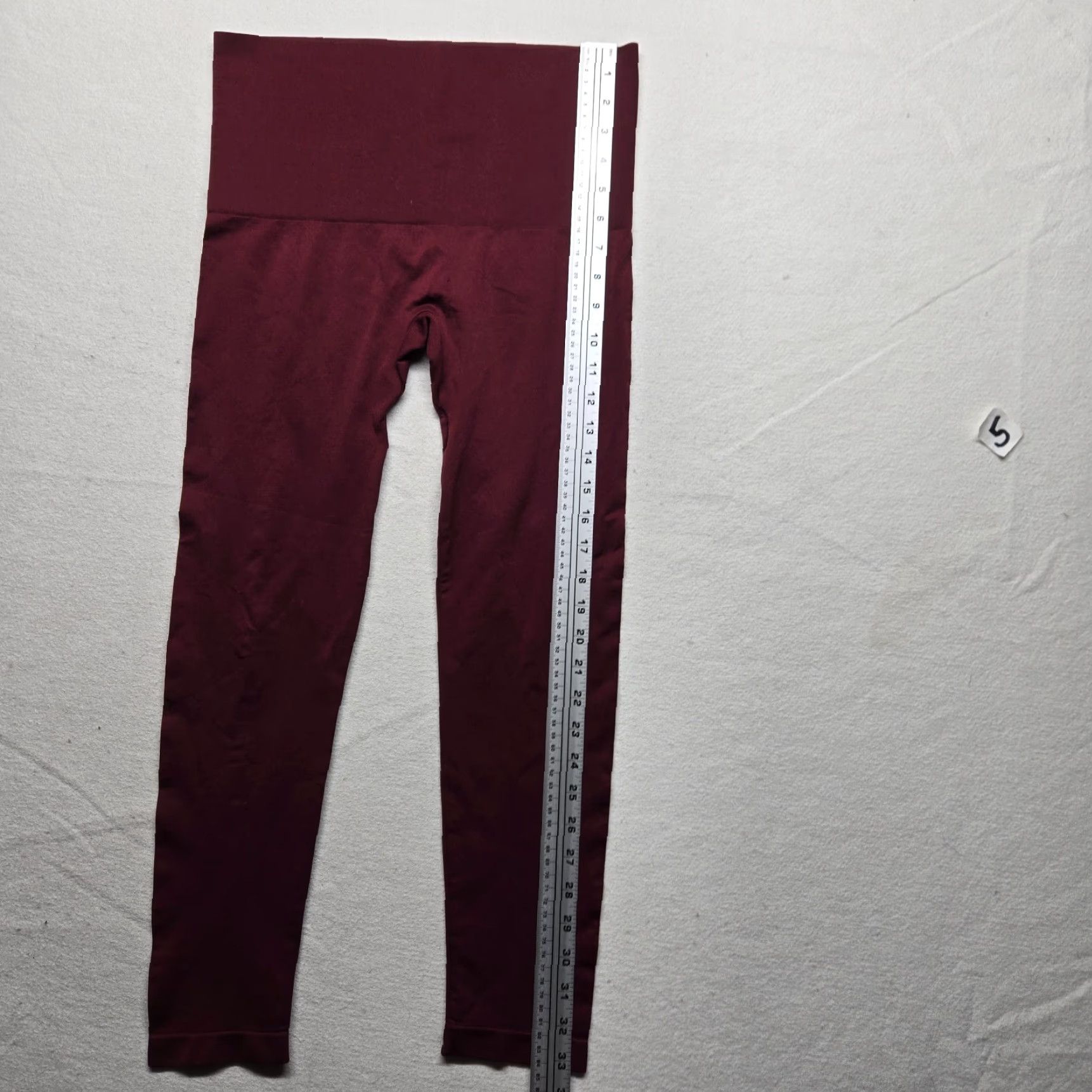 Vintage Cato Leggings Women L High Rise Red Nylon Polyester Spandex Activewear Pants Adult Size L - Vintage? No (adjust) Size 36" / US 14 / IT 50 - 7 Thumbnail