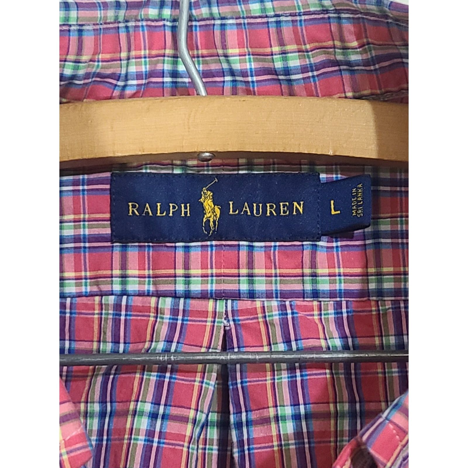 Polo Ralph Lauren Polo Ralph Lauren Shirt Button-Down Men’s Pink Plaid L Long Sleeve Multicolor Cotton Blends Button Up Shirt Casual Style Size US L / EU 52-54 / 3 - 3 Thumbnail