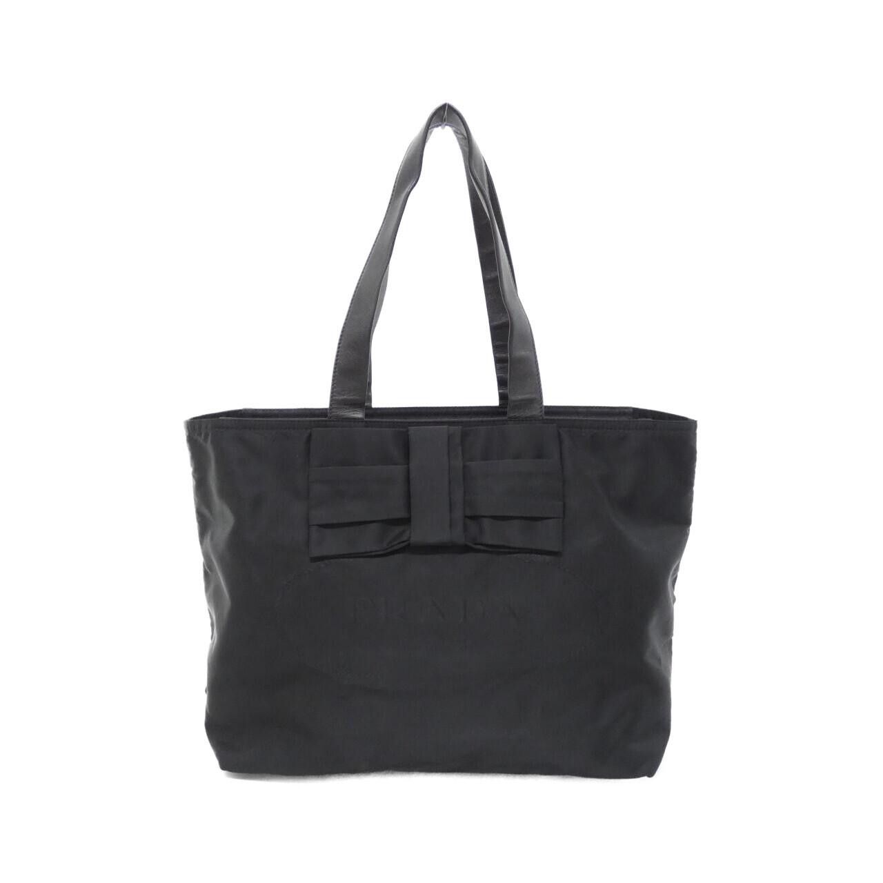 Prada Prada Prada 1BG052 Jacquard Fiocco Bag Textile Tote Bag 1BG052 DUTY FREE for USA Size ONE SIZE - 1 Thumbnail