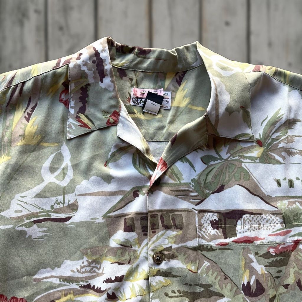 Patagonia Vintage Patagonia Shirt Mens Large White Button Up Pataloha Floral Loop Collar Size US L / EU 52-54 / 3 - 1 Thumbnail