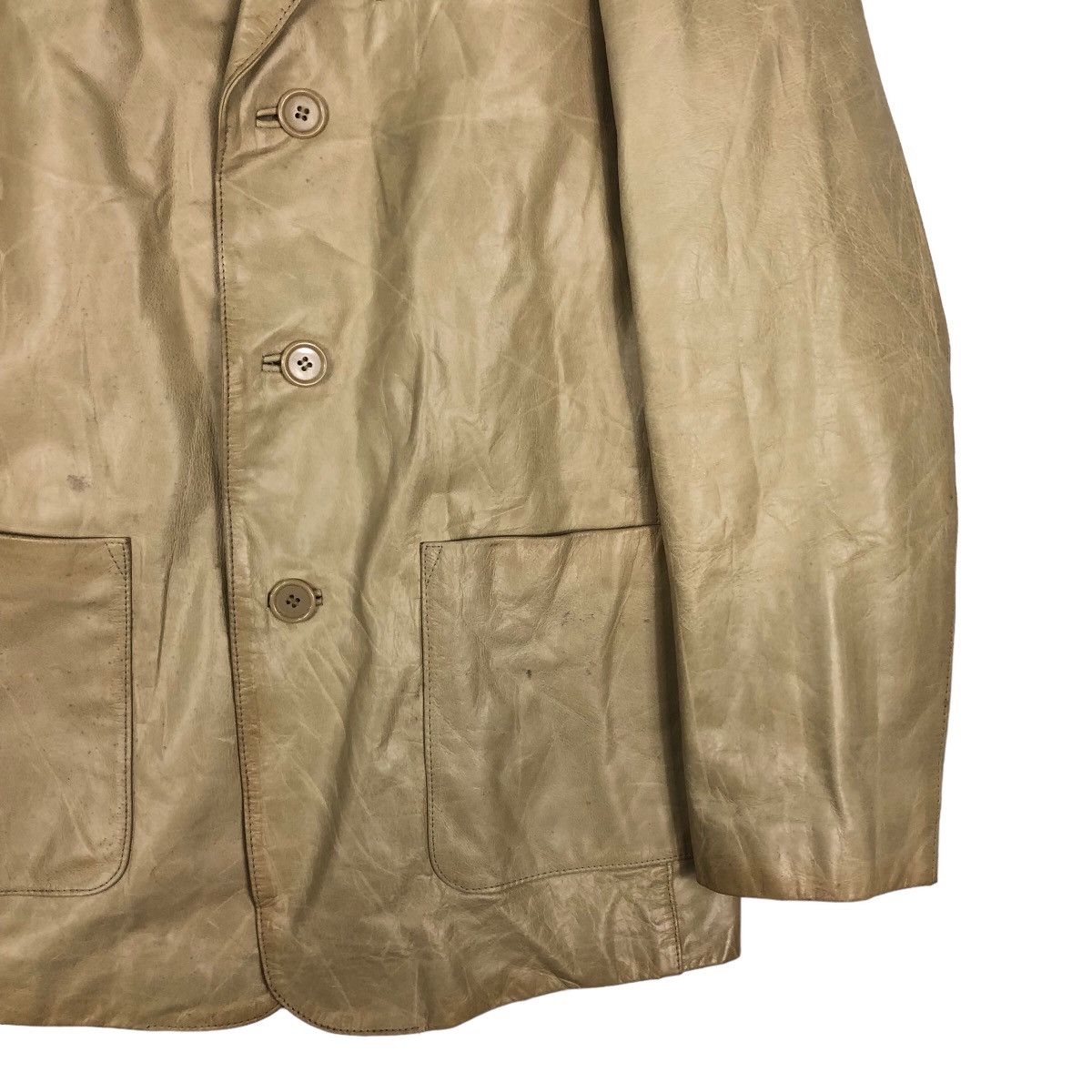 Issey Miyake 🔥Vintage Chore Leather Jacket C’S Men Japan Issey Miyake Size US L / EU 52-54 / 3 - 5 Thumbnail