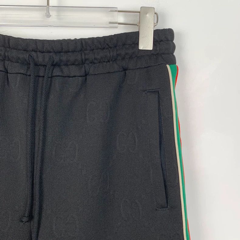 Gucci Gucci Size XS Black side stripe logo jiaxad full print dra Size US 27 - 3 Thumbnail