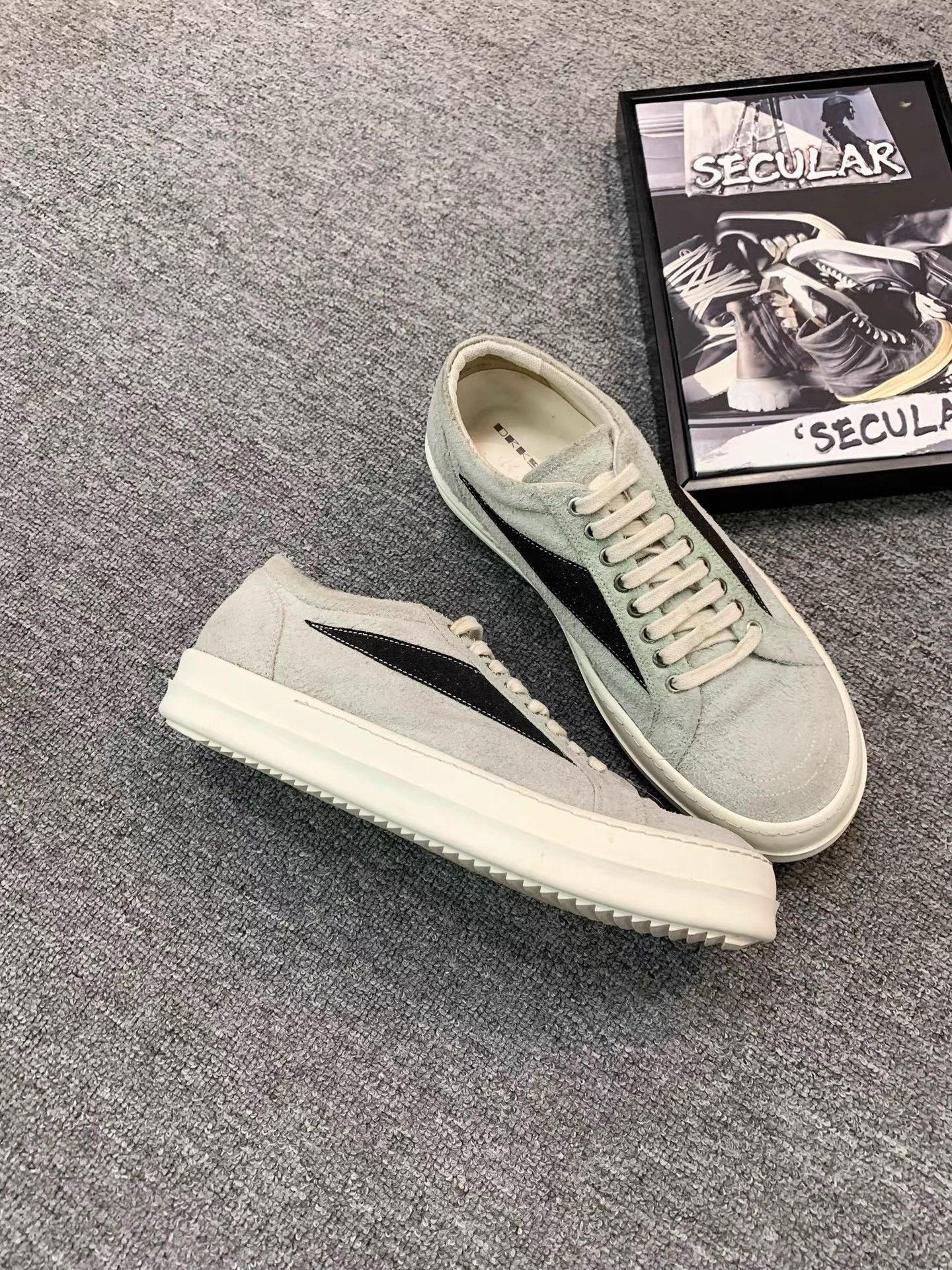 Rick Owens Rick Owens Drkshdw 23FW Suede "Vans" Sneakers K34 Size US 10 / EU 43 - 3 Thumbnail