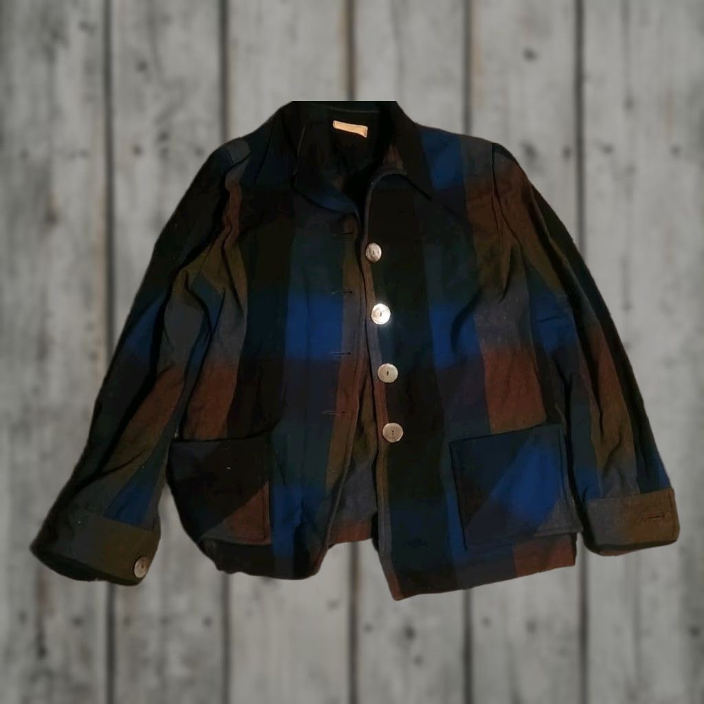 Pendleton VINTAGE Pendleton Virgin Wool 49er Blazer Jacket 50s-60s Womens Medium Blue Size M / US 6-8 / IT 42-44 - 1 Thumbnail