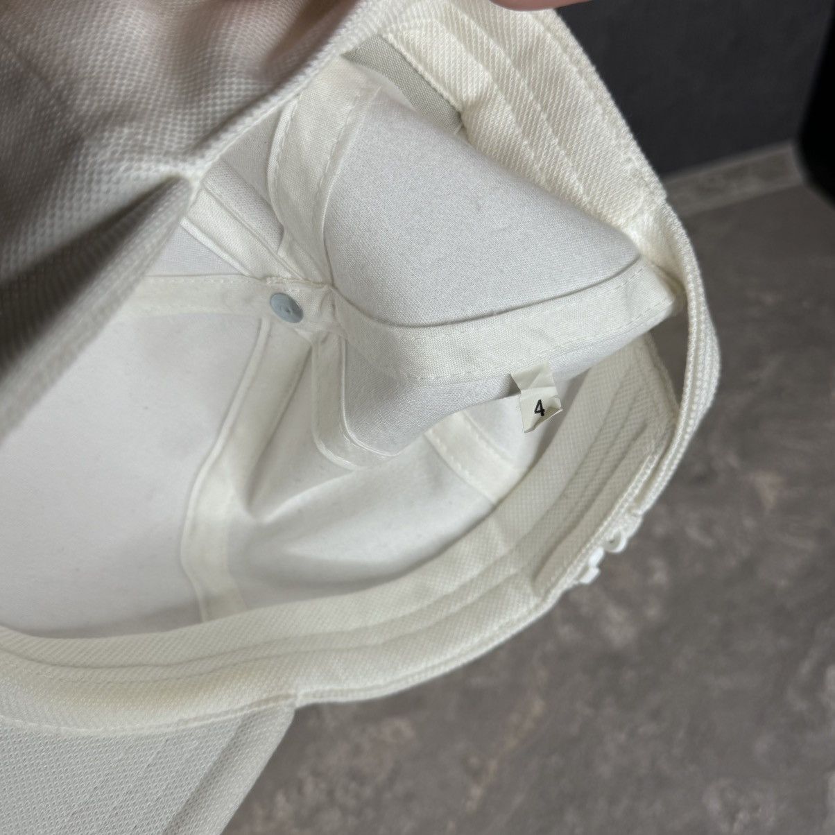 Lacoste Vintage Lacoste Baseball Cap Hat white big logo rare 90s Size ONE SIZE - 6 Thumbnail