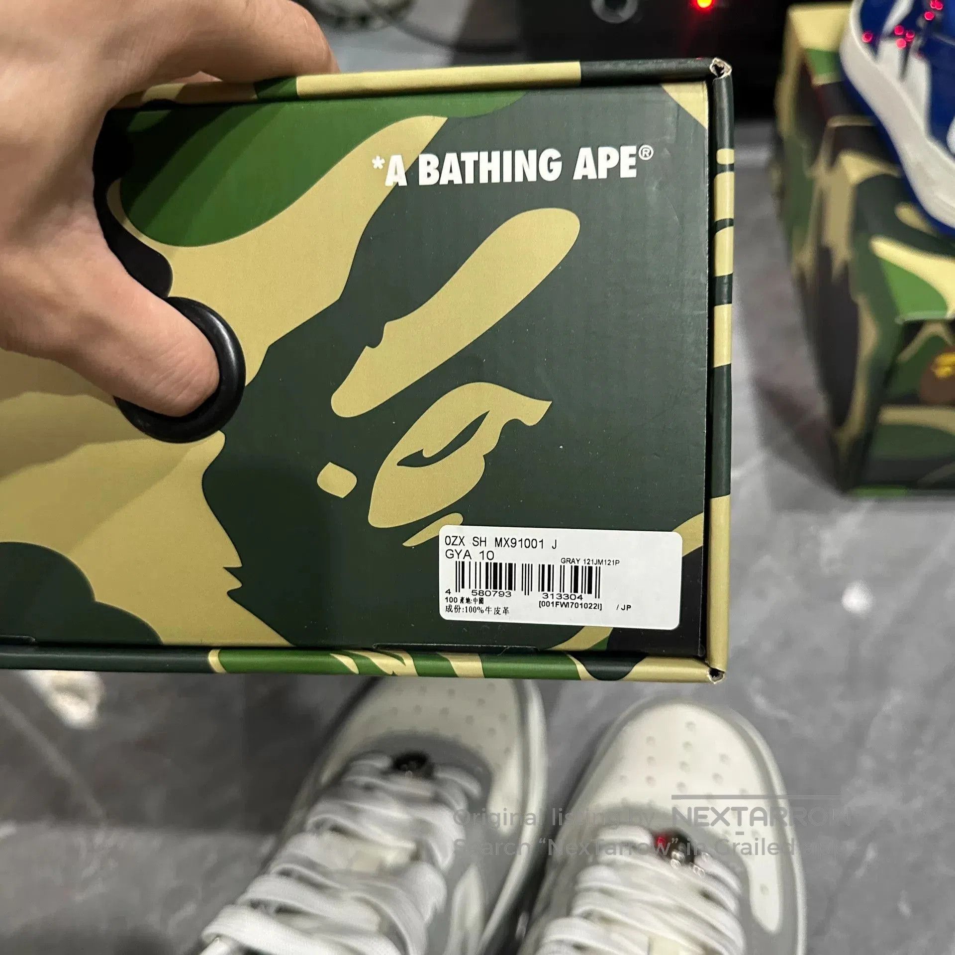 Bape BAPE STA Bapesta White Gray Sneakers. Size US 10 / EU 43 - 7 Thumbnail